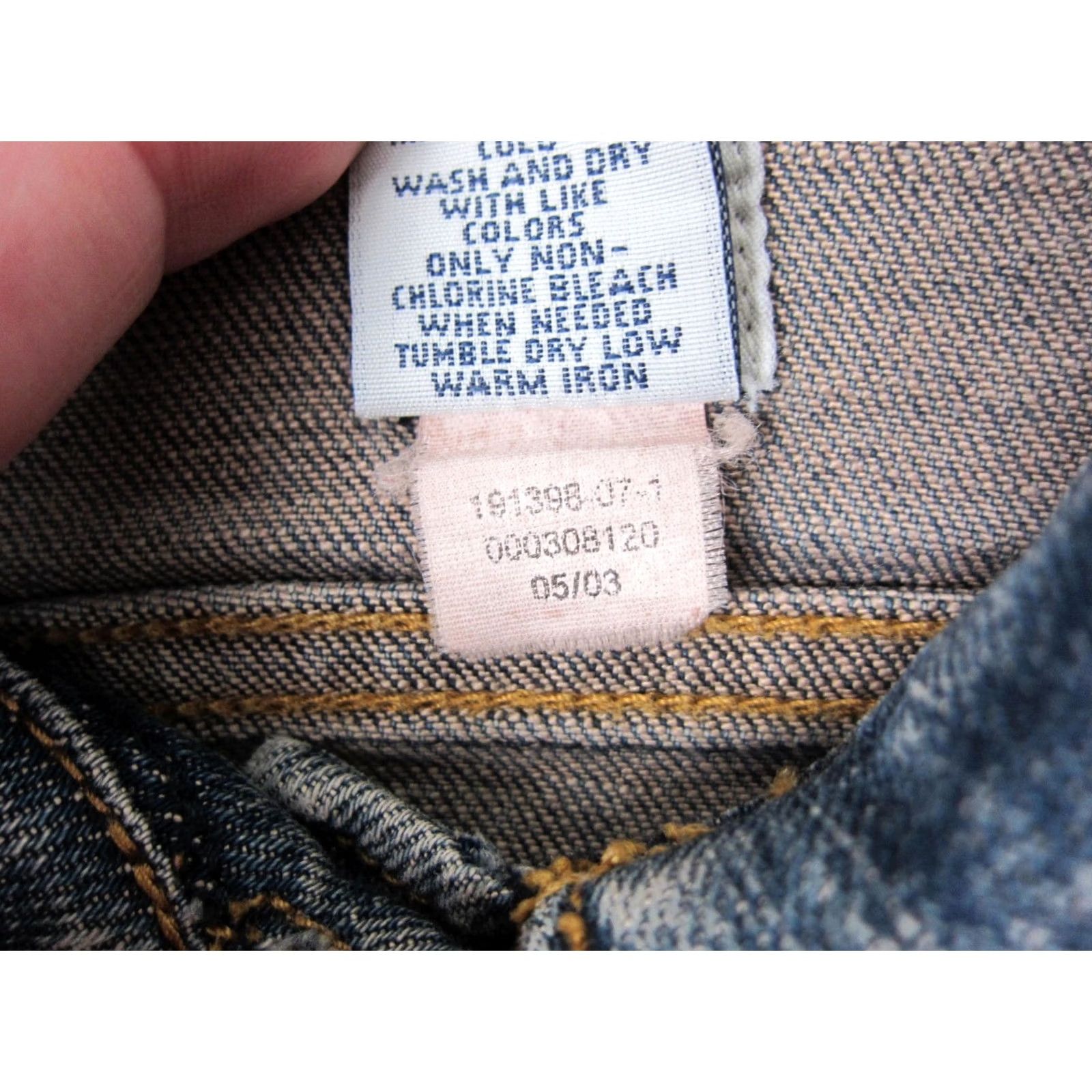 Gap Vintage GAP Denim Jacket - Size S, Blue, Cotton - Button Up 90s Stretch Size 28" / US 6 / IT 42 - 6 Thumbnail