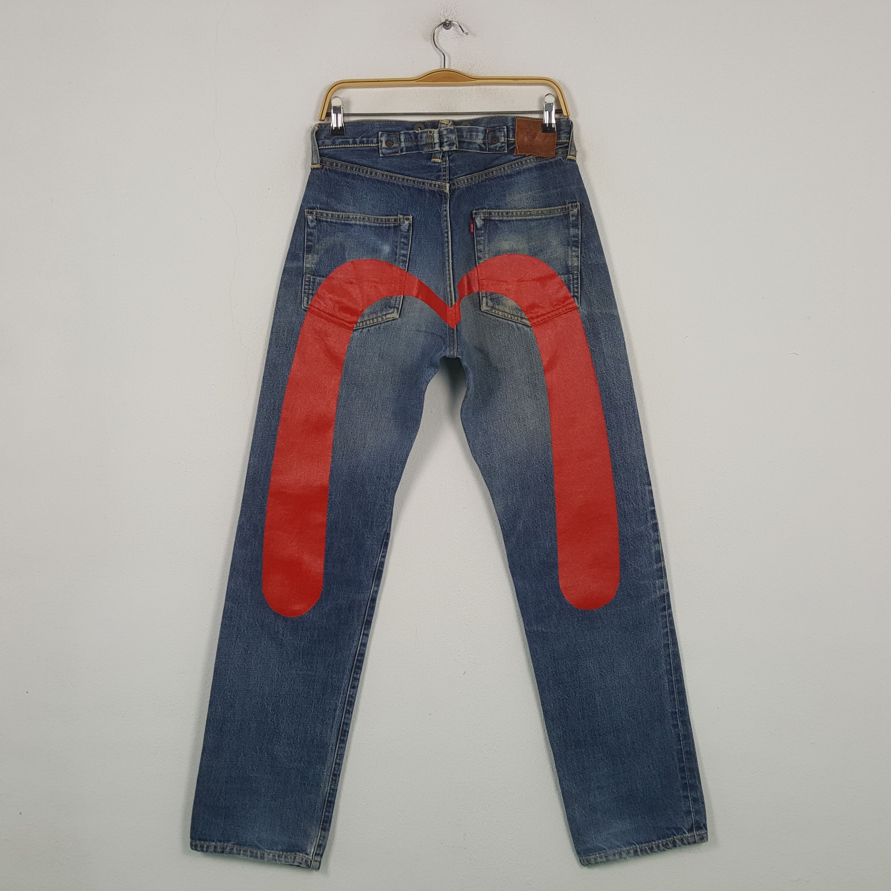 Evisu Vintage EVIS Japanese Brand Daicock Custom Style Jeans Size US 29 - 1 Thumbnail