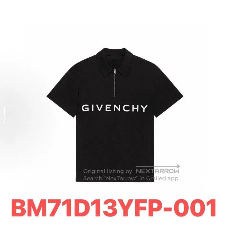 Givenchy Givenchy Archetype series men's zip short-sleeve polo shir Size US XS / EU 42 / 0 - 6 Thumbnail