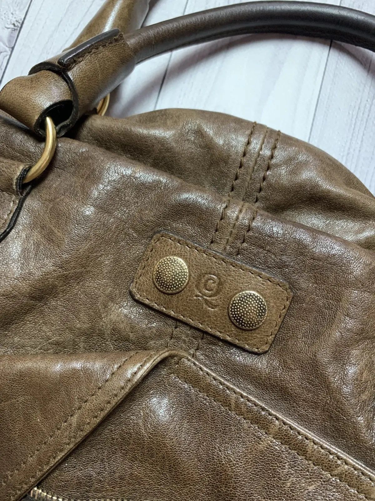 Alexander McQueen Alexander McQueen Vintage Leather Bag brown multi zip Size ONE SIZE - 4 Thumbnail
