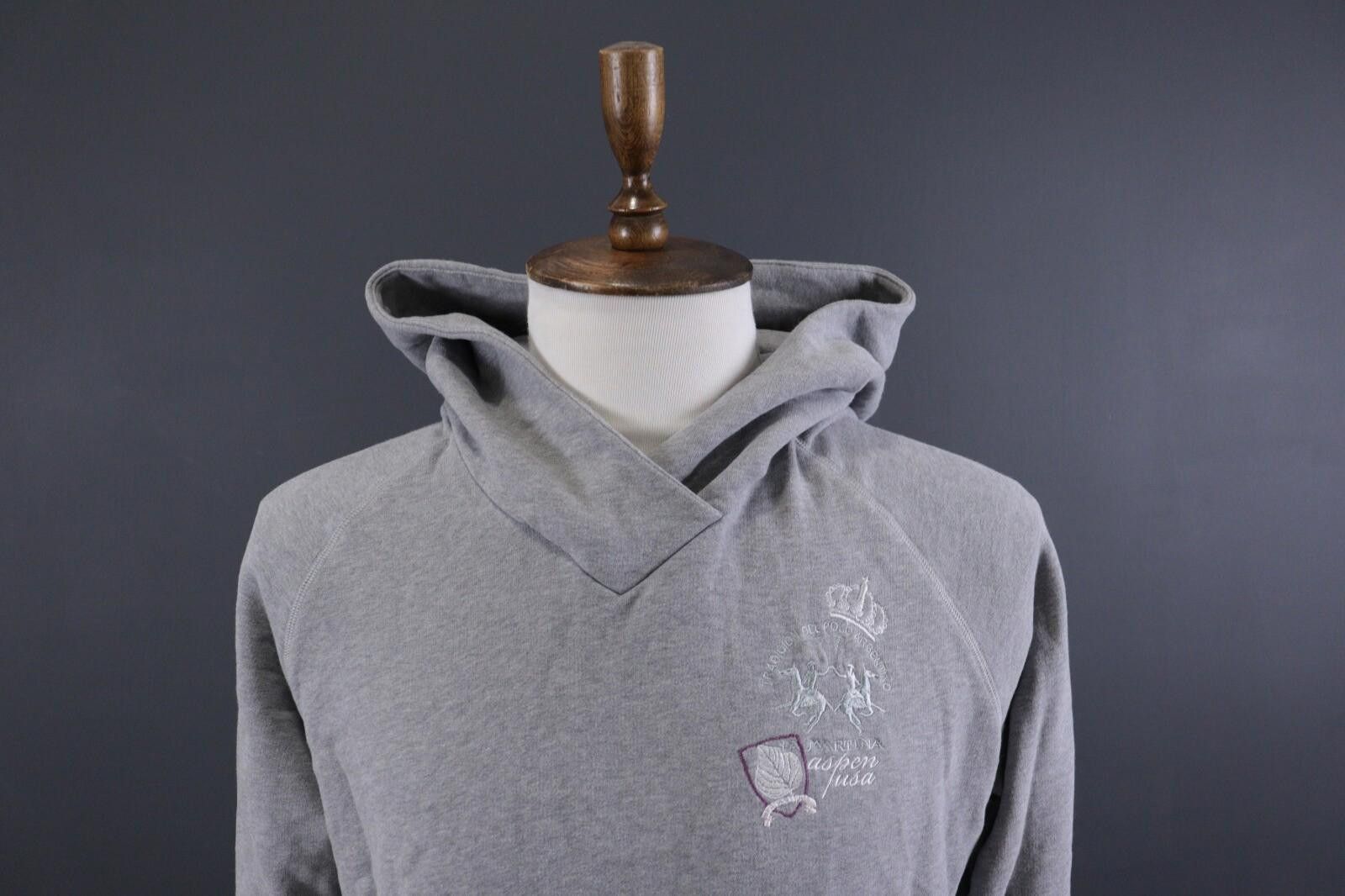 La Martina La Martina Gray Aspen USA Activewear Fleeced Hoodie Size 5 Size XXL / US 16-18 / IT 52-54 - 2 Thumbnail