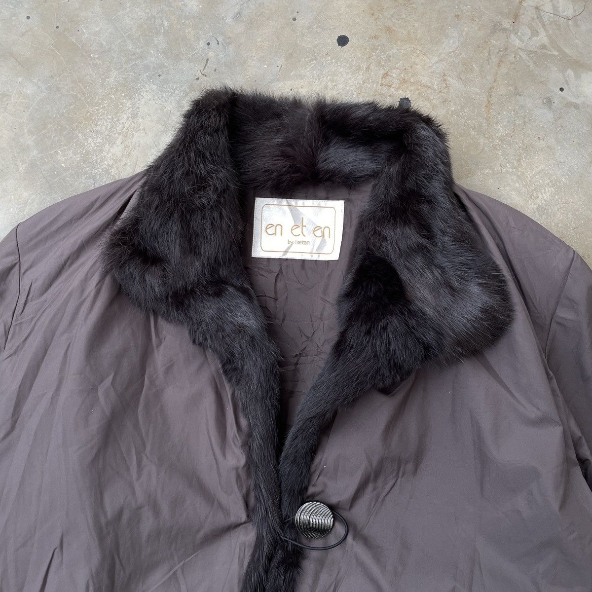 Japanese Brand En Et En By Isetan Faux Fur Coat Jacket Size XL / US 12-14 / IT 48-50 - 3 Thumbnail
