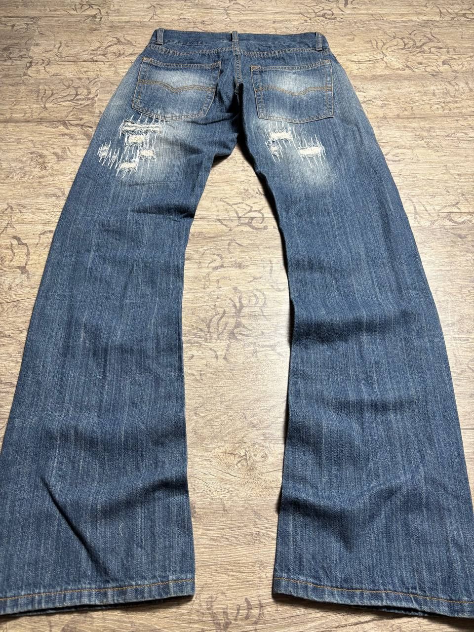 Japanese Brand DIRTY💣💣 Flare Hysteric Glamour vibe Japanese Fade Jeans Size US 29 - 6 Thumbnail