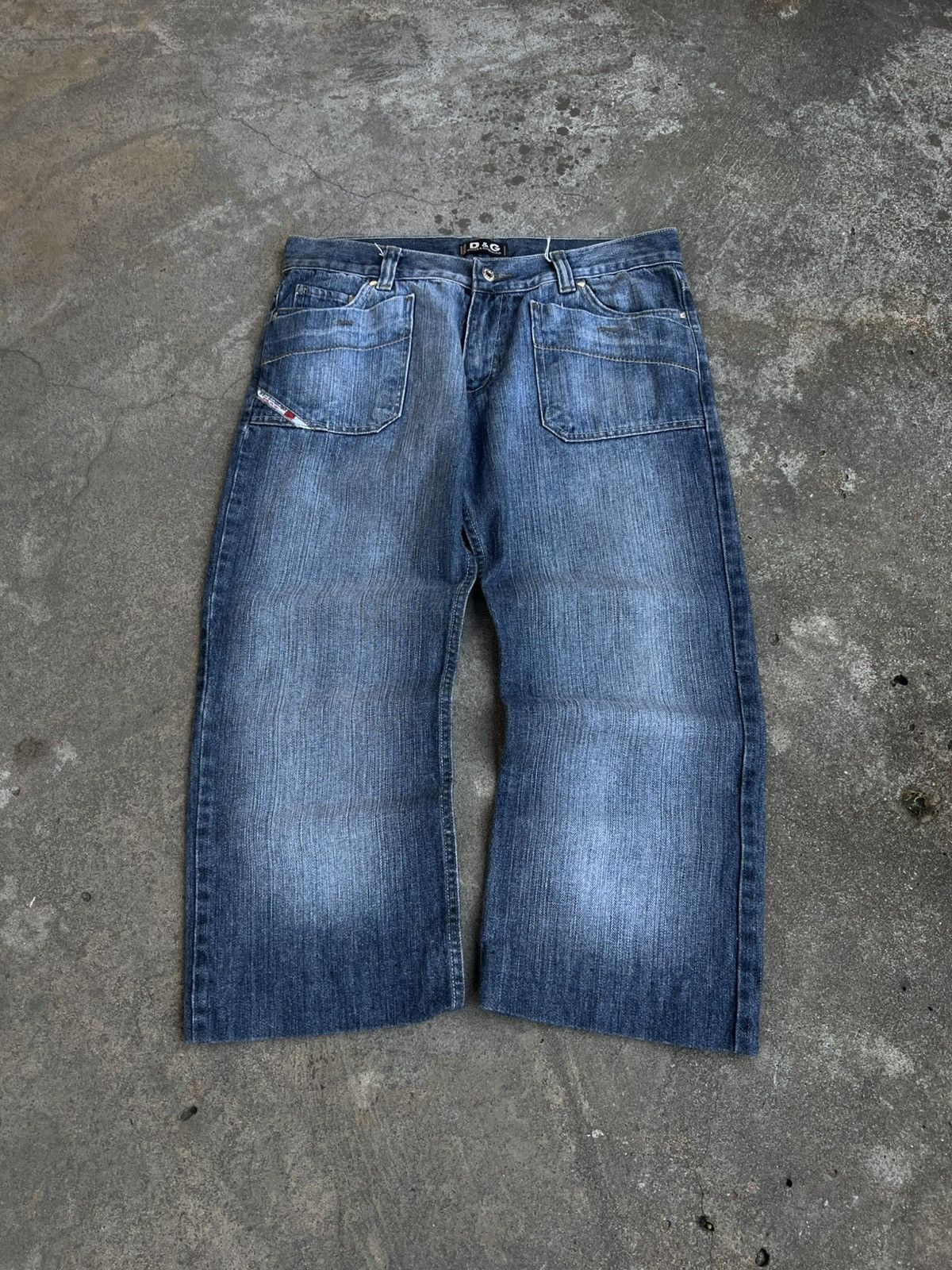 Dolce & Gabbana Crazy Vintage Dolce Gabbana Shorts Bridge Baggy Y2k Big Logo Size US 34 / EU 50 - 1 Thumbnail