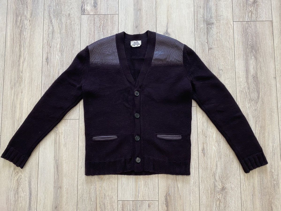 Hermes Hermes 100% Cashmere Lambskin Details Cardigan Jacket Size US M / EU 48-50 / 2 - 9 Thumbnail