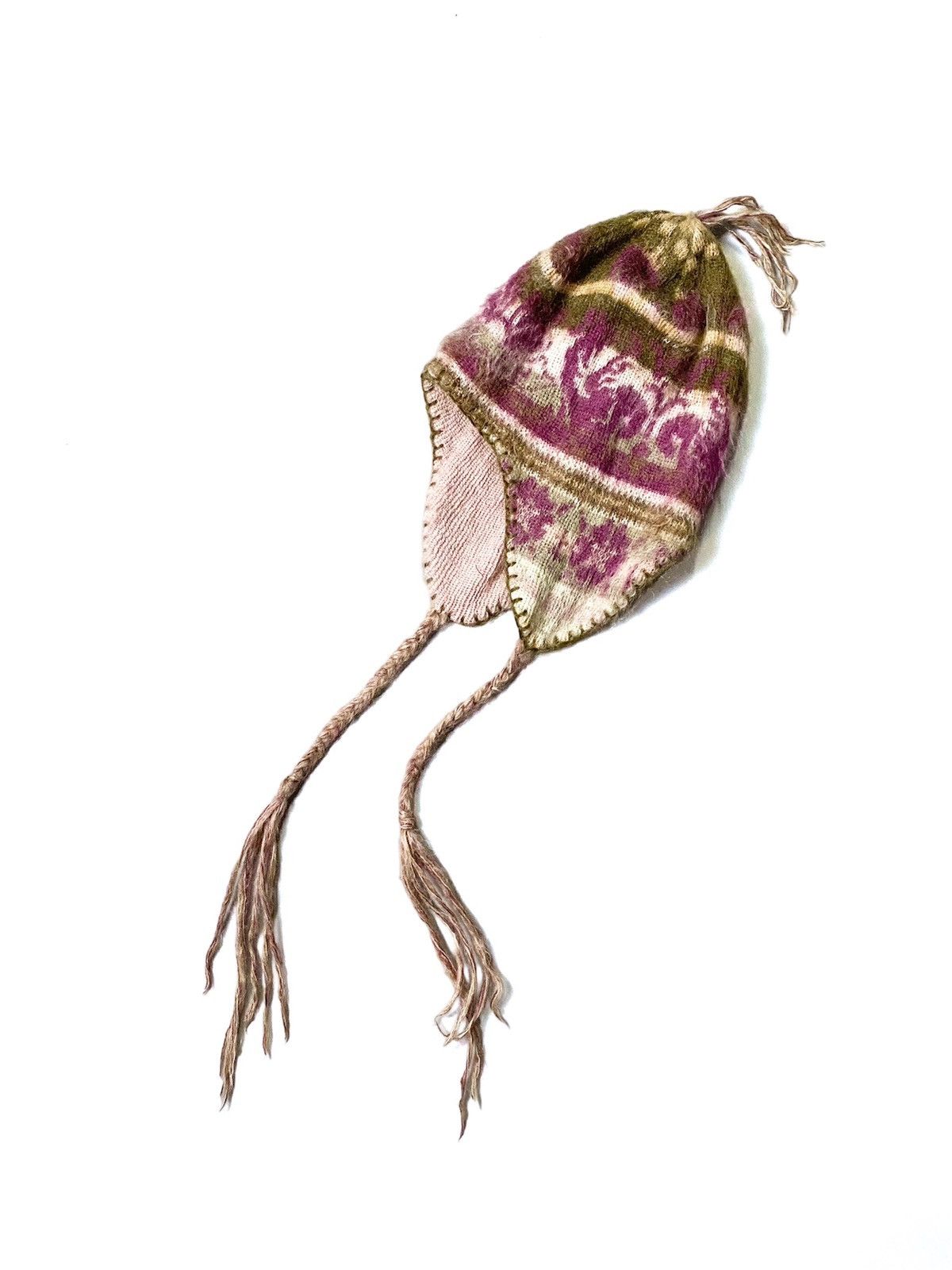 image of Vivienne Westwood Vintage Knit Beanie in Pink, Women's