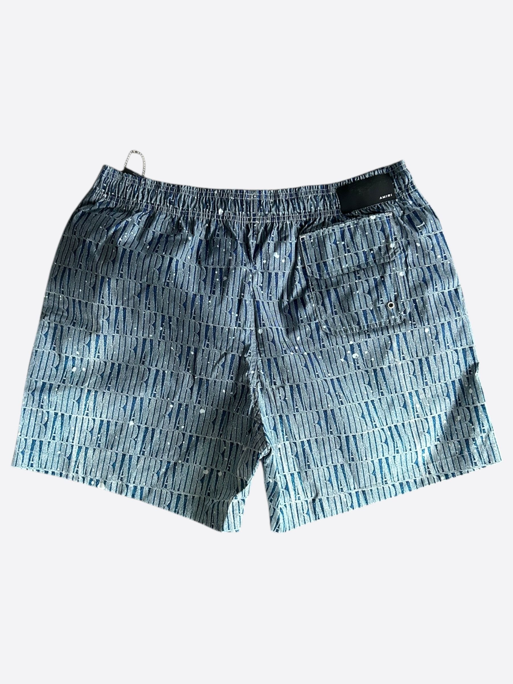 Amiri Amiri Blue Gradient Core Logo Swimshorts Size US 38 / EU 54 - 2 Thumbnail