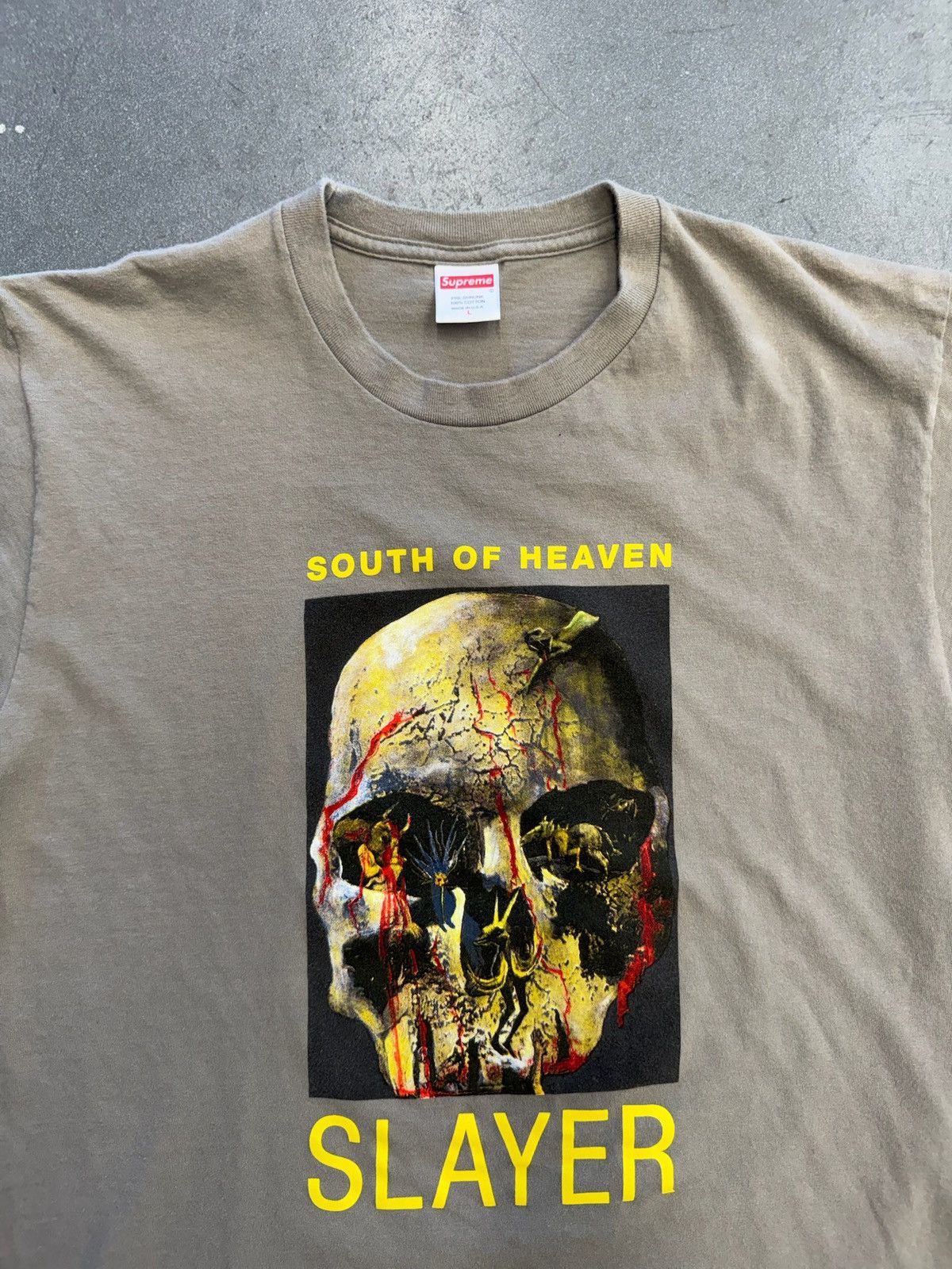 Supreme FW16 Supreme Slayer South Of Heaven Tee Size US L / EU 52-54 / 3 - 3 Thumbnail