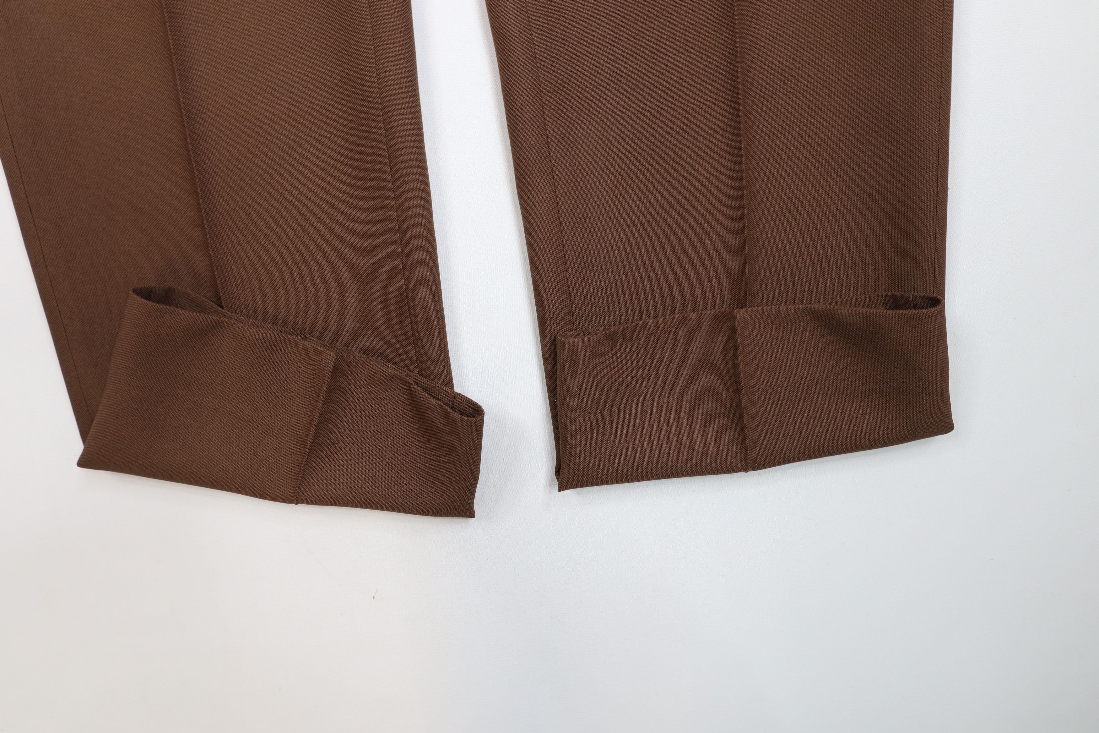 Vintage Vintage 70s Streetwear Flared Wide Leg Chino Pants Brown USA Size US 34 / EU 50 - 5 Thumbnail