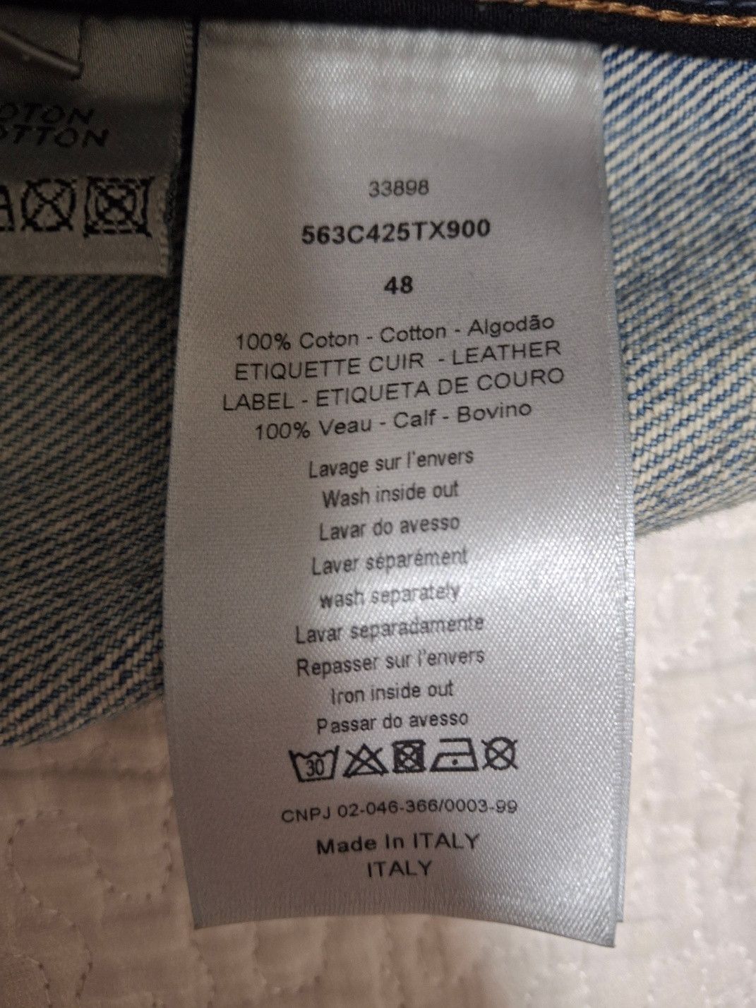 Dior [48] Dior Homme SS15 Graffiti denim jacket Size US M / EU 48-50 / 2 - 14 Thumbnail