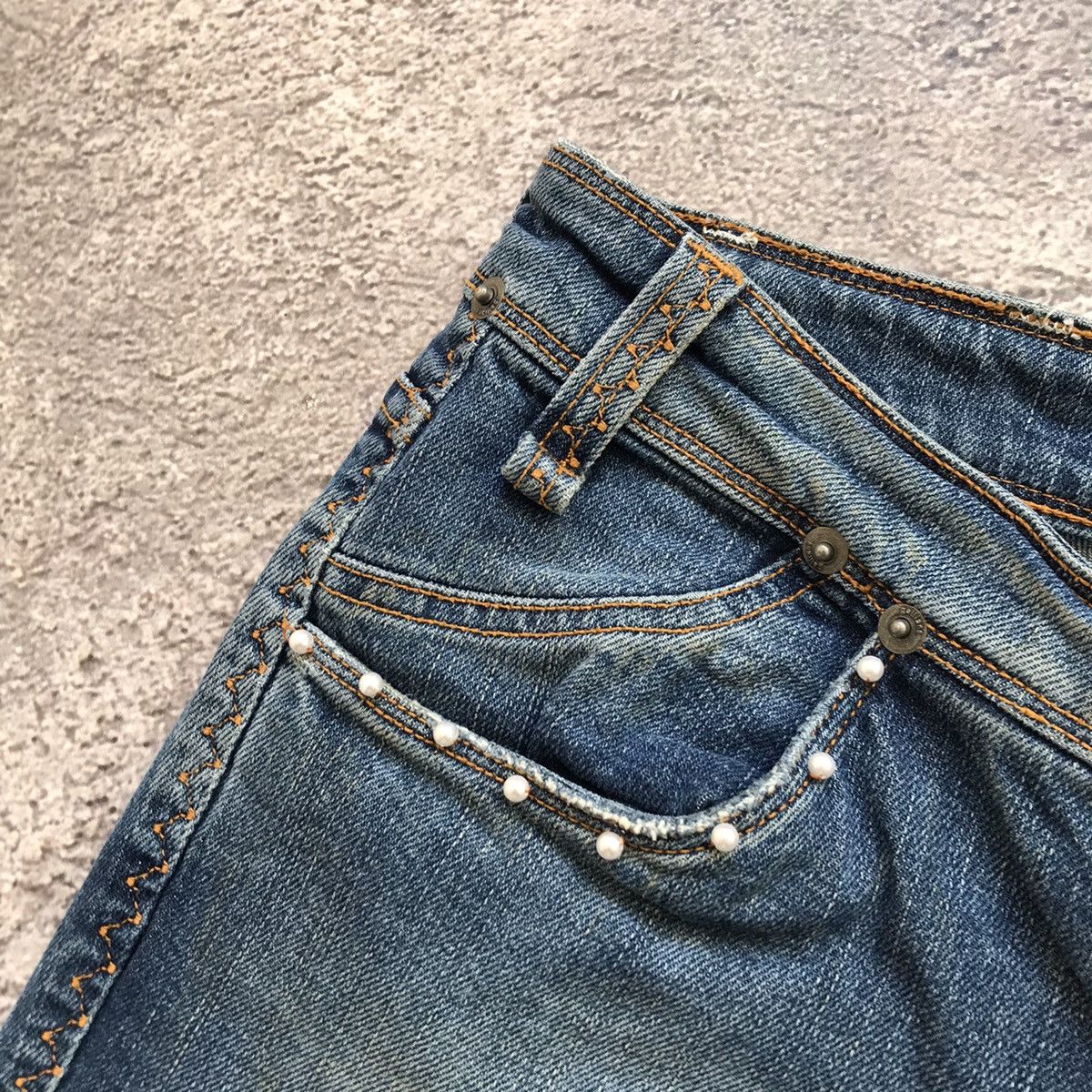 Vintage Vintage Galliano Y2K Baggy Jeans Streetwear Grunge Washed 27 Size 27" / US 4 / IT 40 - 7 Thumbnail