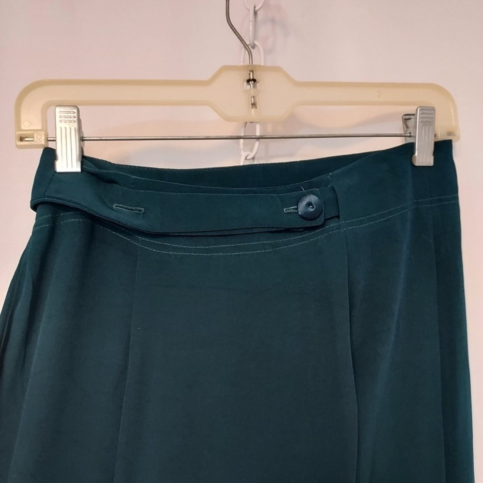 Other Vintage Audio Connie Anderson Teal Blue Two Piece Skirt Set Size S / US 4 / IT 40 - 14 Thumbnail