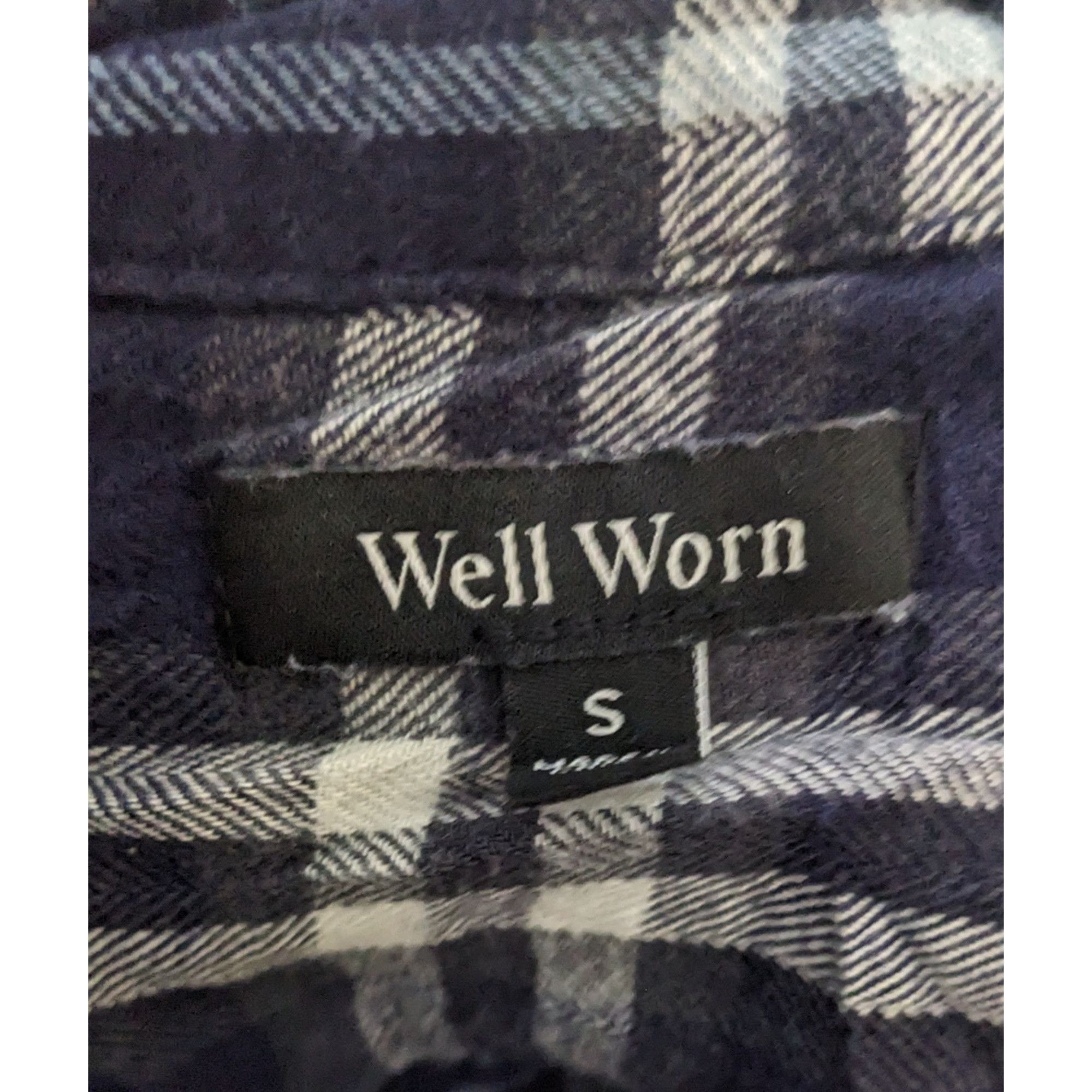 Other Well Worn Blue And White Button Down Shirt Size S / US 4 / IT 40 - 3 Thumbnail
