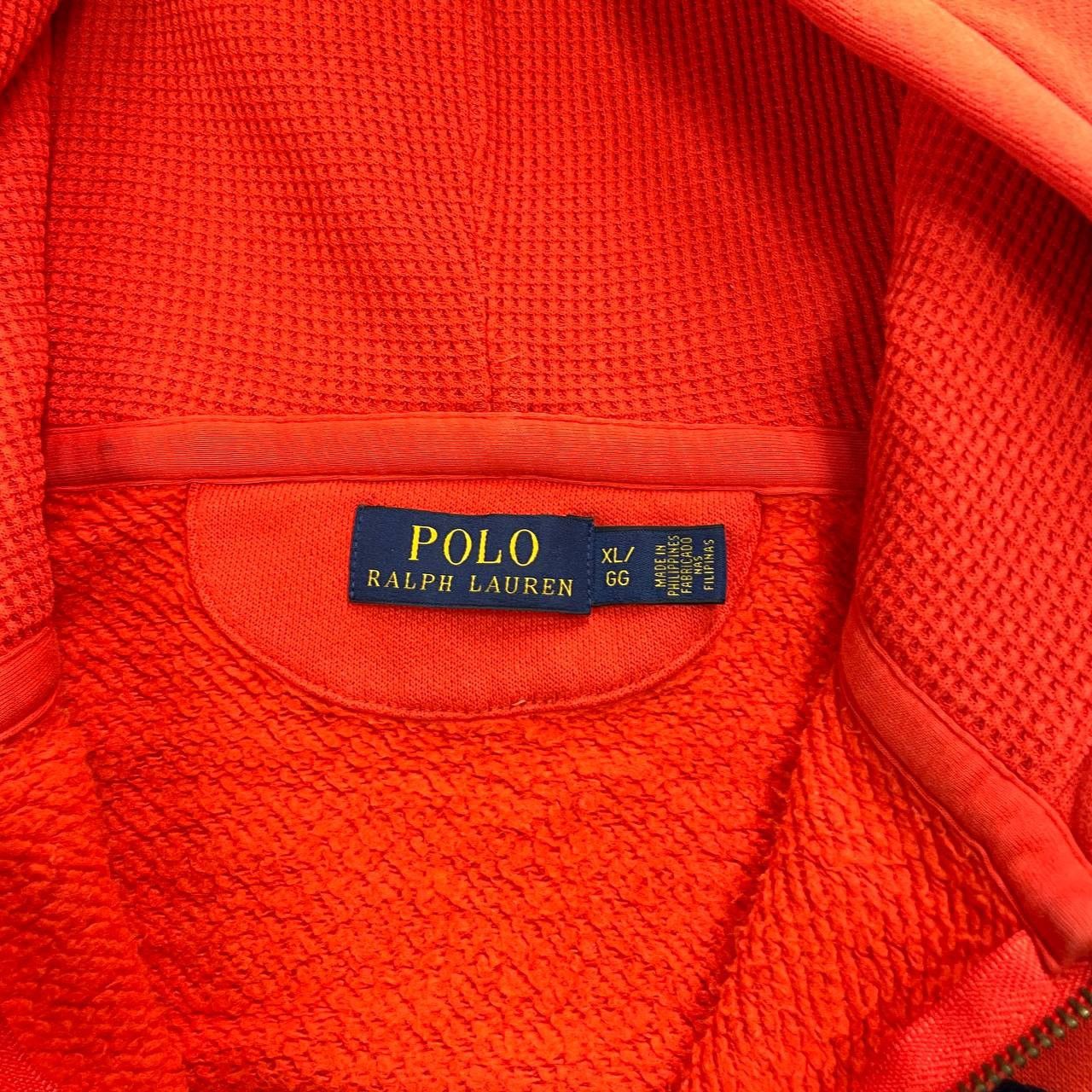 Polo Ralph Lauren Polo Ralph Lauren College Letter Quarter Zip Hoodie Orange Size US XL / EU 56 / 4 - 4 Thumbnail