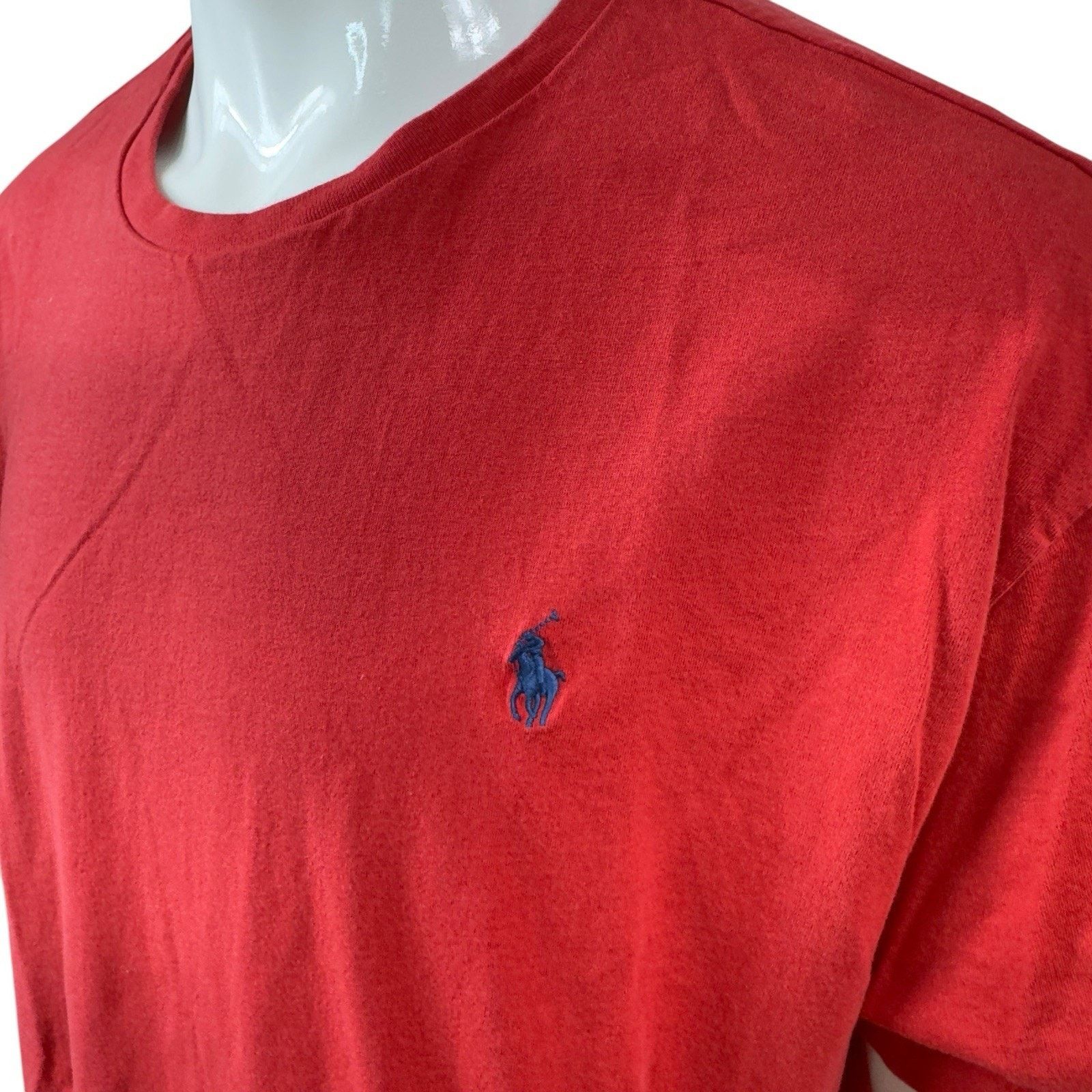 Polo Ralph Lauren Polo Ralph Lauren Classic Fit Men XXL Red Blue Pony Logo Tee Size US XXL / EU 58 / 5 - 7 Thumbnail