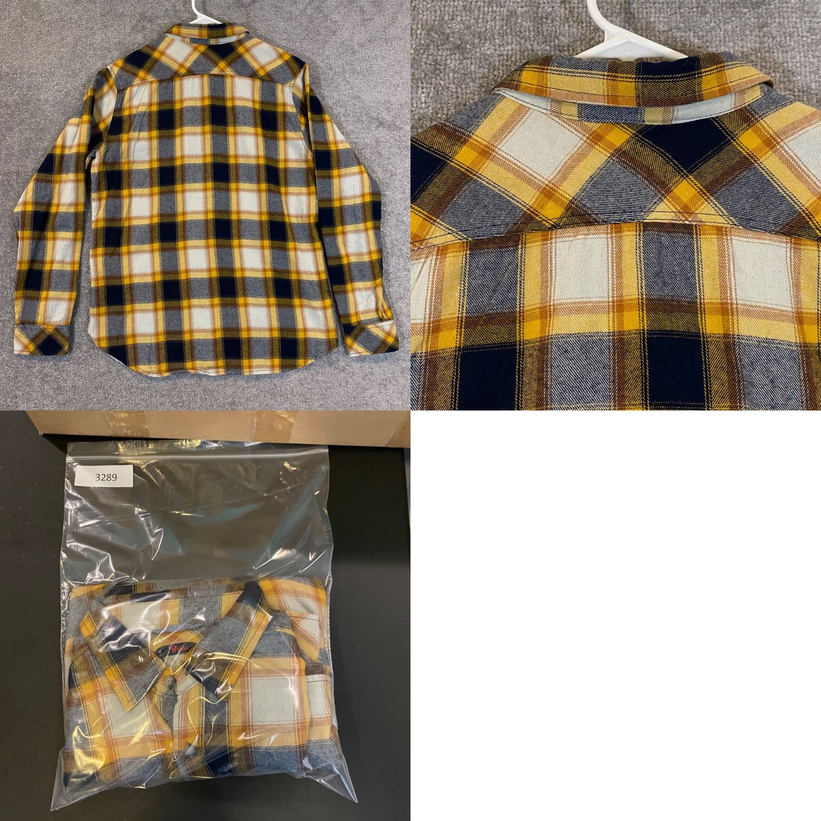Stoic Stoic Shirt Mens M Yellow Gray Plaid Button-Up L/S Hiking Trail Casual Top Size US M / EU 48-50 / 2 - 8 Thumbnail