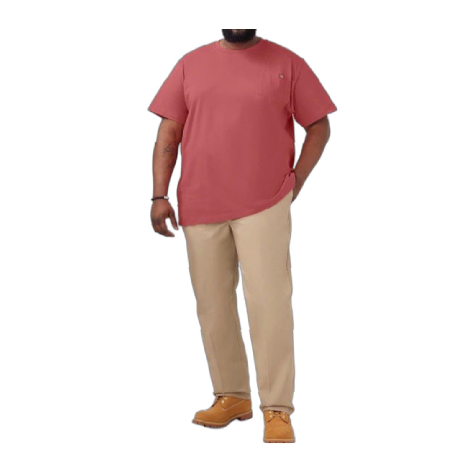 Dickies Dickies NWT Heavyweight SS Pocket Tee Relaxed - Rouge - 3XLT Shirt Men Size US XXL / EU 58 / 5 - 1 Thumbnail