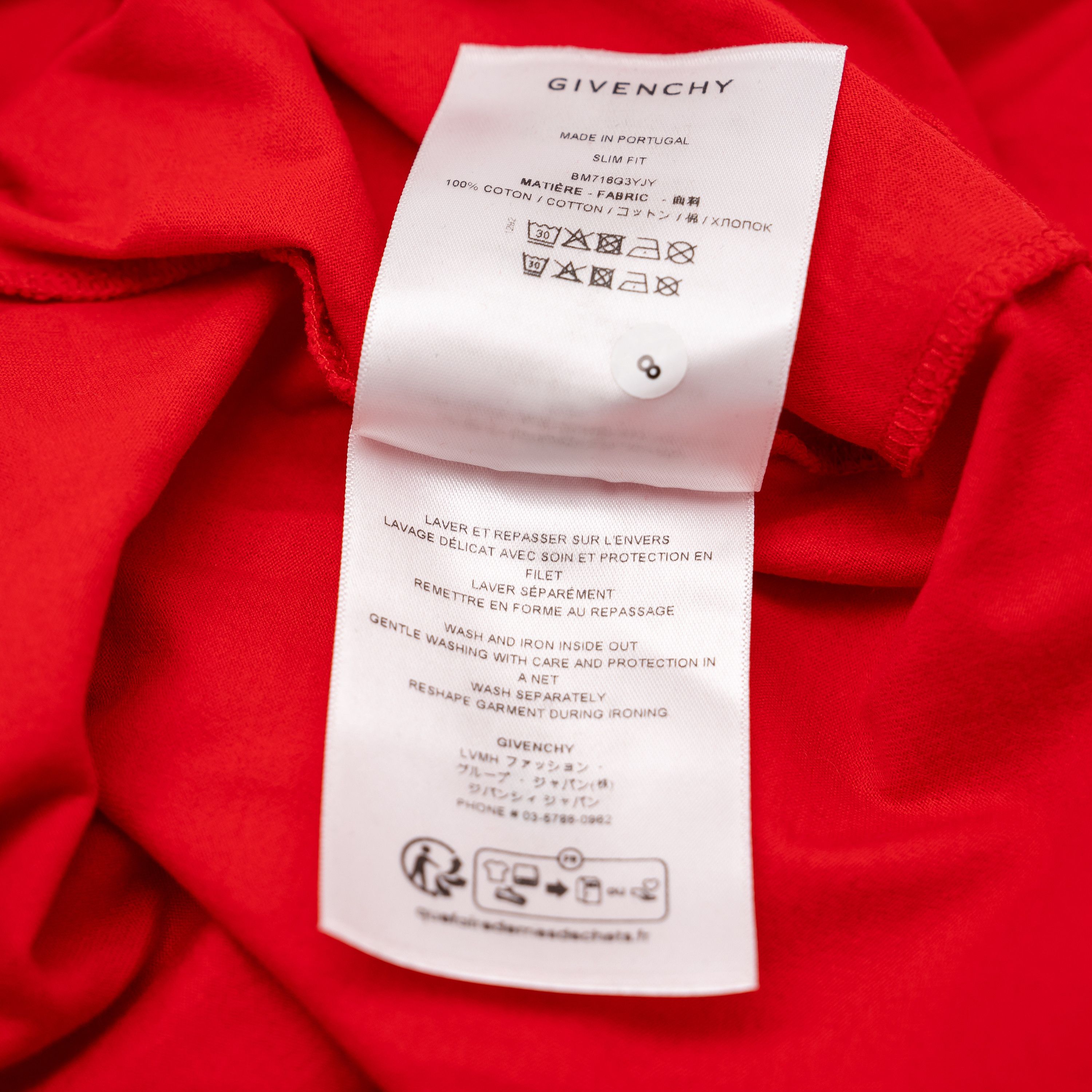 Givenchy 5XL Givenchy Red T-Shirt Dragon Slim Fit Size US XXL / EU 58 / 5 - 7 Thumbnail
