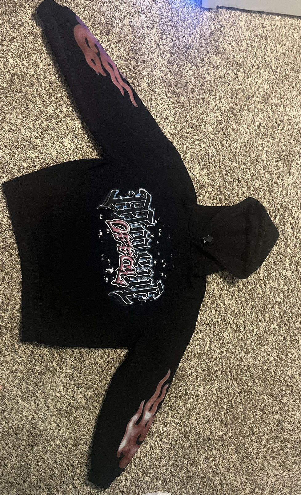 Nike black hoodie with fiery arm Size US S / EU 44-46 / 1 - 1 Thumbnail