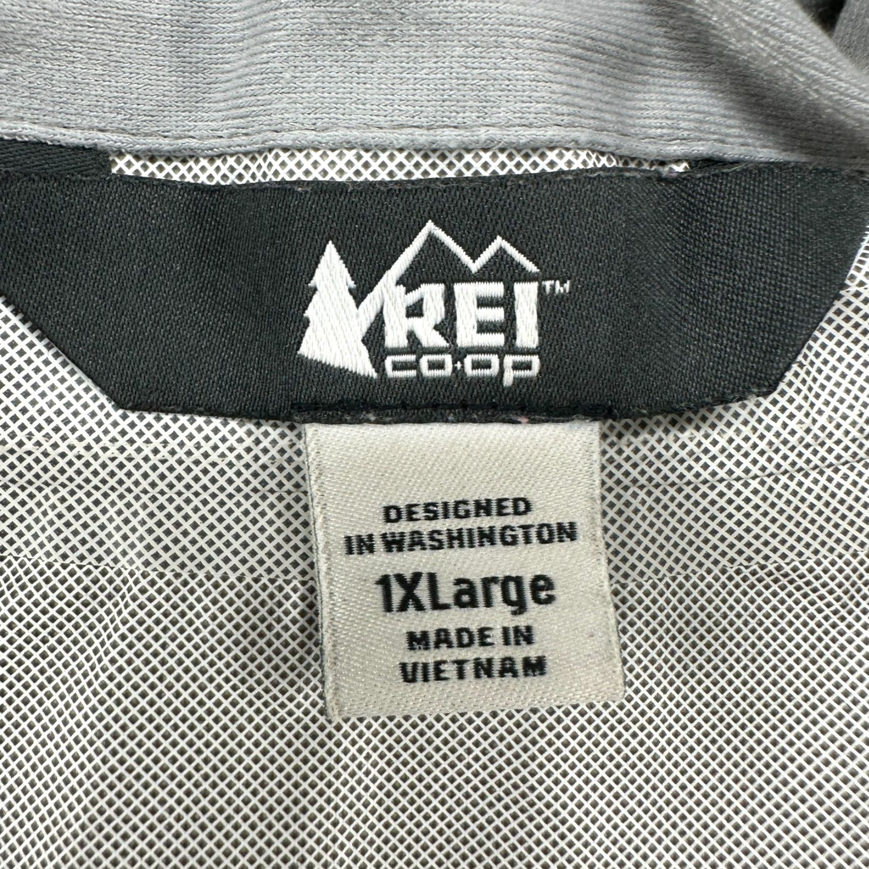 Vintage REI Womens Jacket 1X 1XL Purple Rain Coat Hooded Zip Hydrowall Peak 2.5L Rainier Rain Coat Softshell Full Zip Winter Spring Fall Travel Casual Womens Size XL / US 12-14 / IT 48-50 - 7 Thumbnail