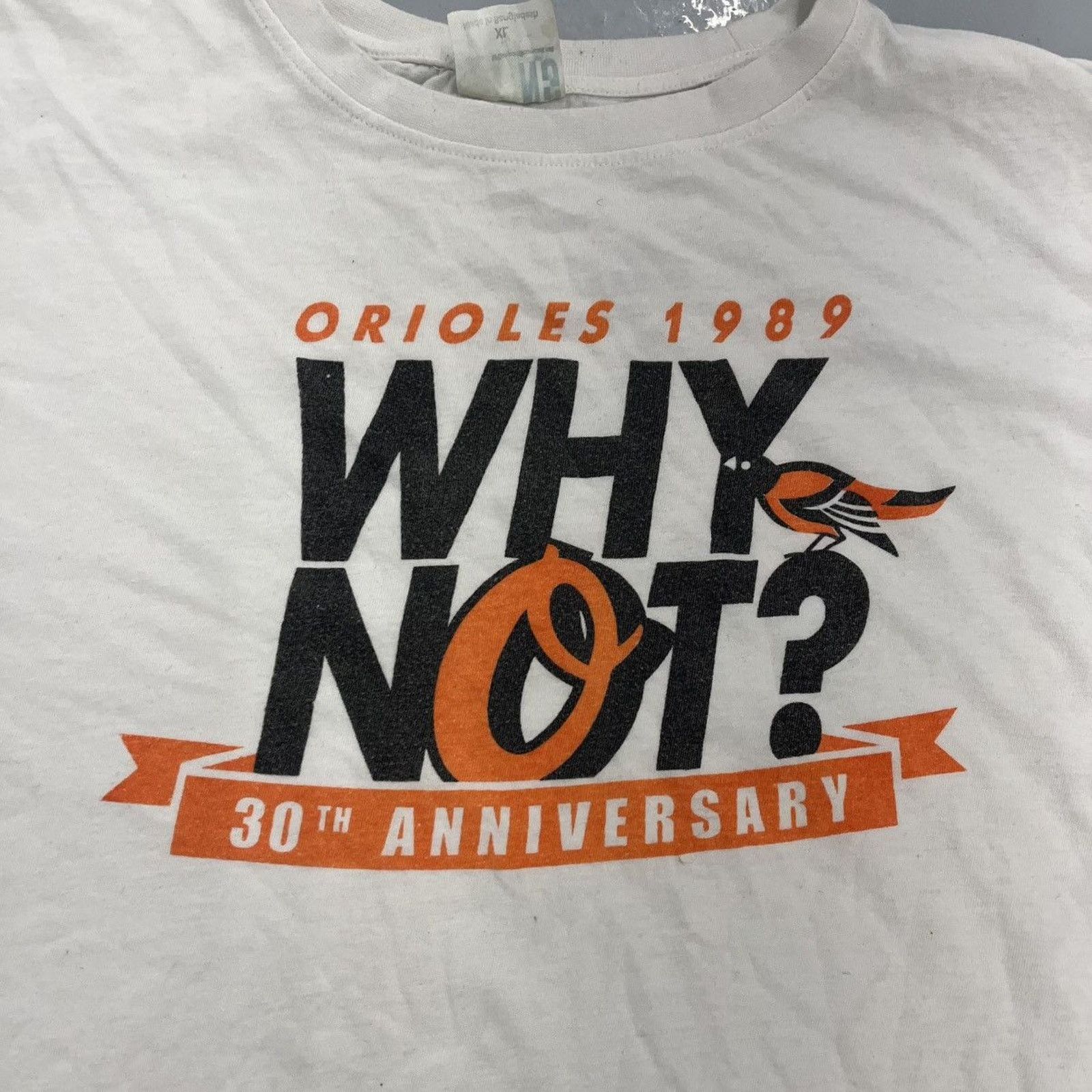 Other Vintage 1989 Baltimore Orioles White Baseball MLB T-Shirt Size US L / EU 52-54 / 3 - 2 Thumbnail