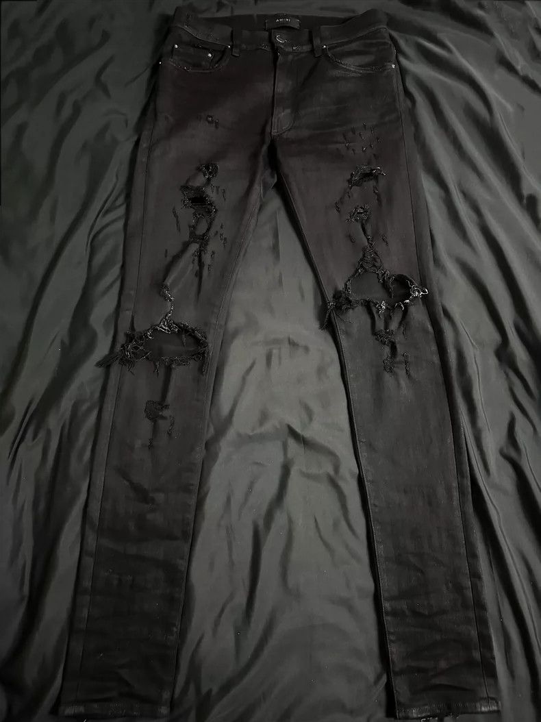 Amiri Amiri 16SS Destroy the coated jeans Size US 30 / EU 46 - 1 Thumbnail