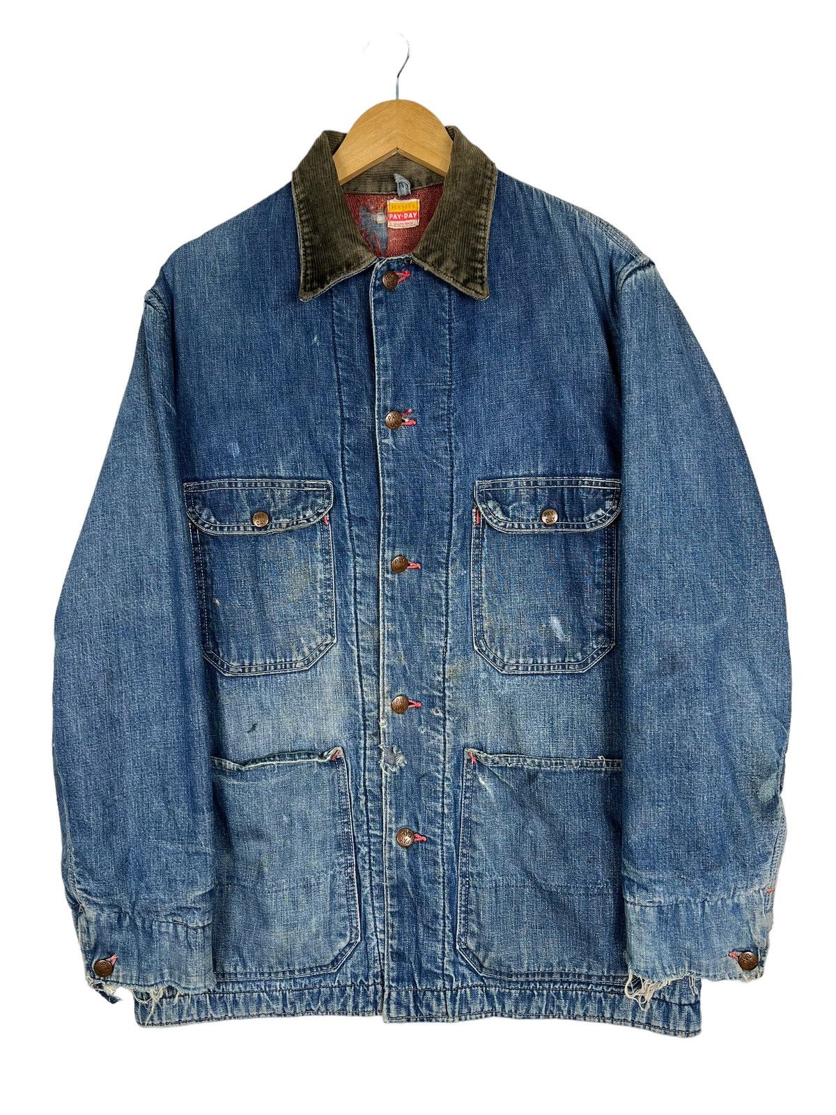 JCPenney 🔥 TRUE VINTAGE 1950s PAY DAY PENNY'S BLANKET CHORE JACKET Size US M / EU 48-50 / 2 - 18 Thumbnail