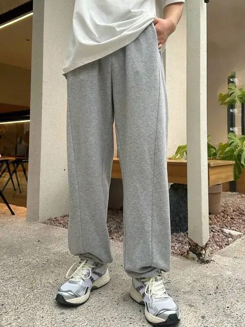 Japanese Brand Hayakawa x Aoi Grey loose fit sweatpants baggy Size US 34 / EU 50 - 2 Thumbnail