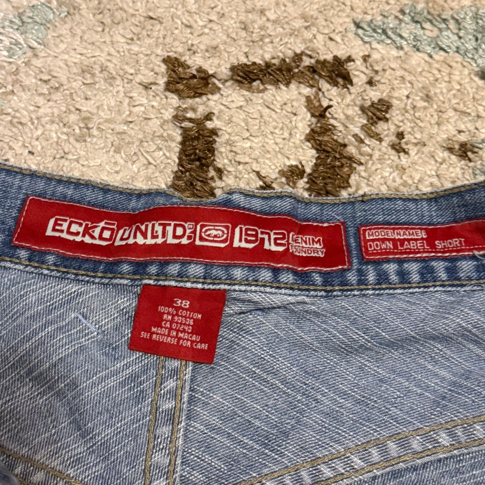 Ecko Unltd. Vintage Ecko Unltd Baggy Jean Shorts Size 38 Rhino Y2K Size US 38 / EU 54 - 6 Thumbnail