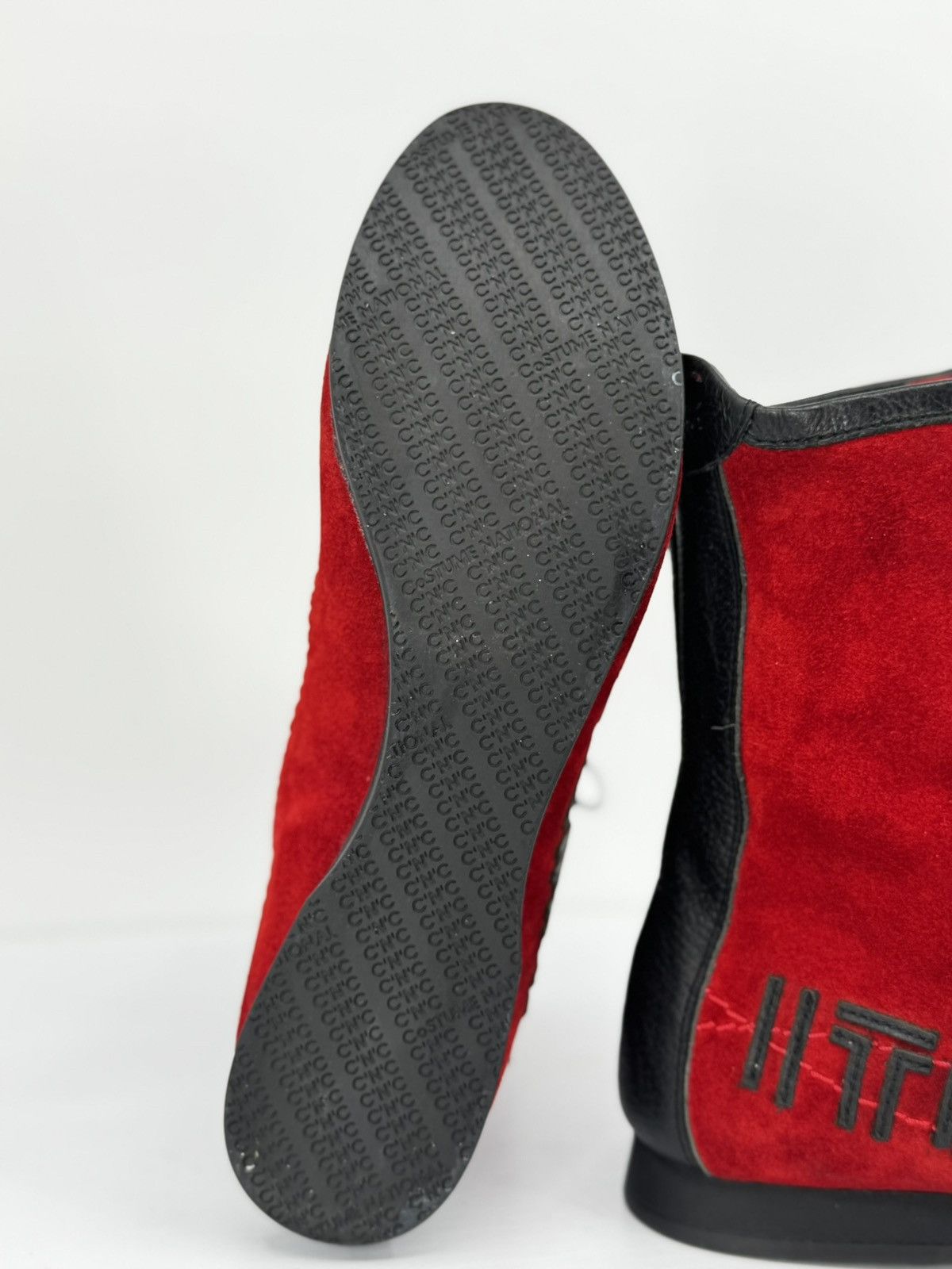 Costume National Ducati CNC Motorcycle Boots Red Suede Made in Italy WM 8 Size US 7.5 / IT 37.5 - 4 Thumbnail