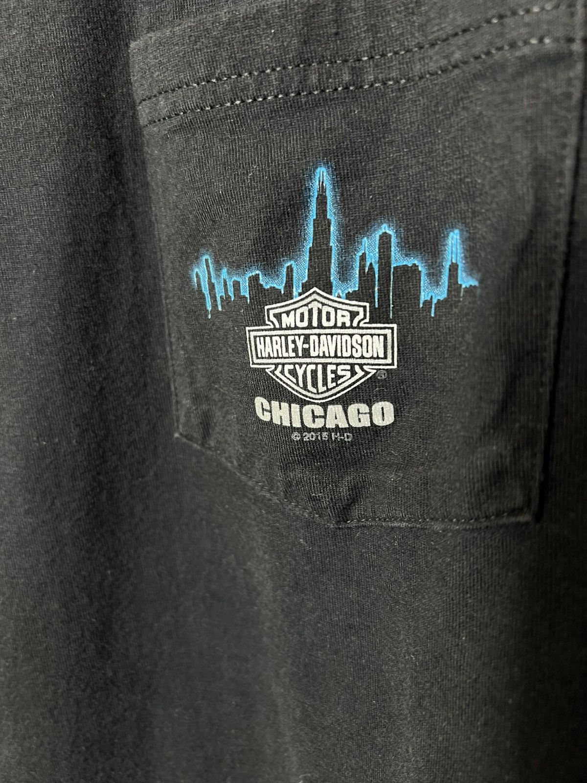 Harley Davidson Vintage streetwear racing Harley Davidson Chicago Moto Tee Size US XXL / EU 58 / 5 - 5 Thumbnail