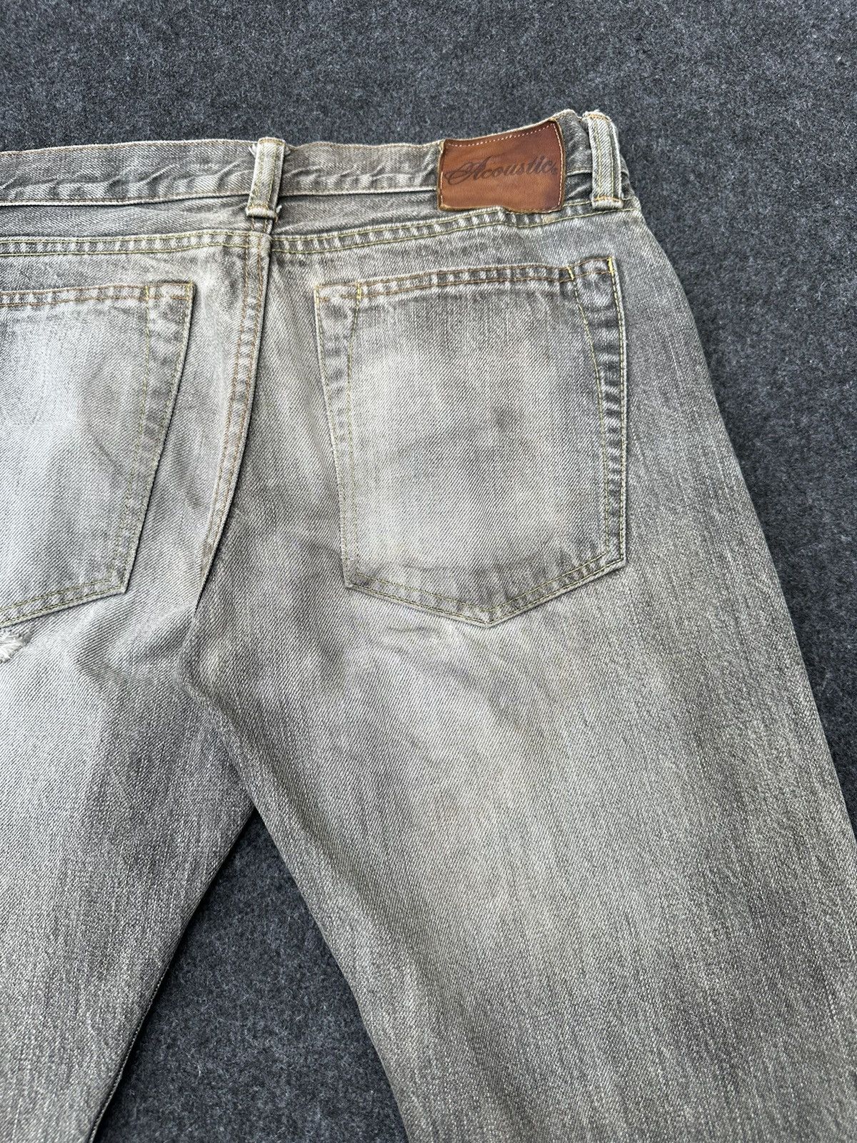 Japanese Brand Vintage Acoustic Japan Selvedge Faded Denim 30x30 D39 Size US 30 / EU 46 - 5 Thumbnail