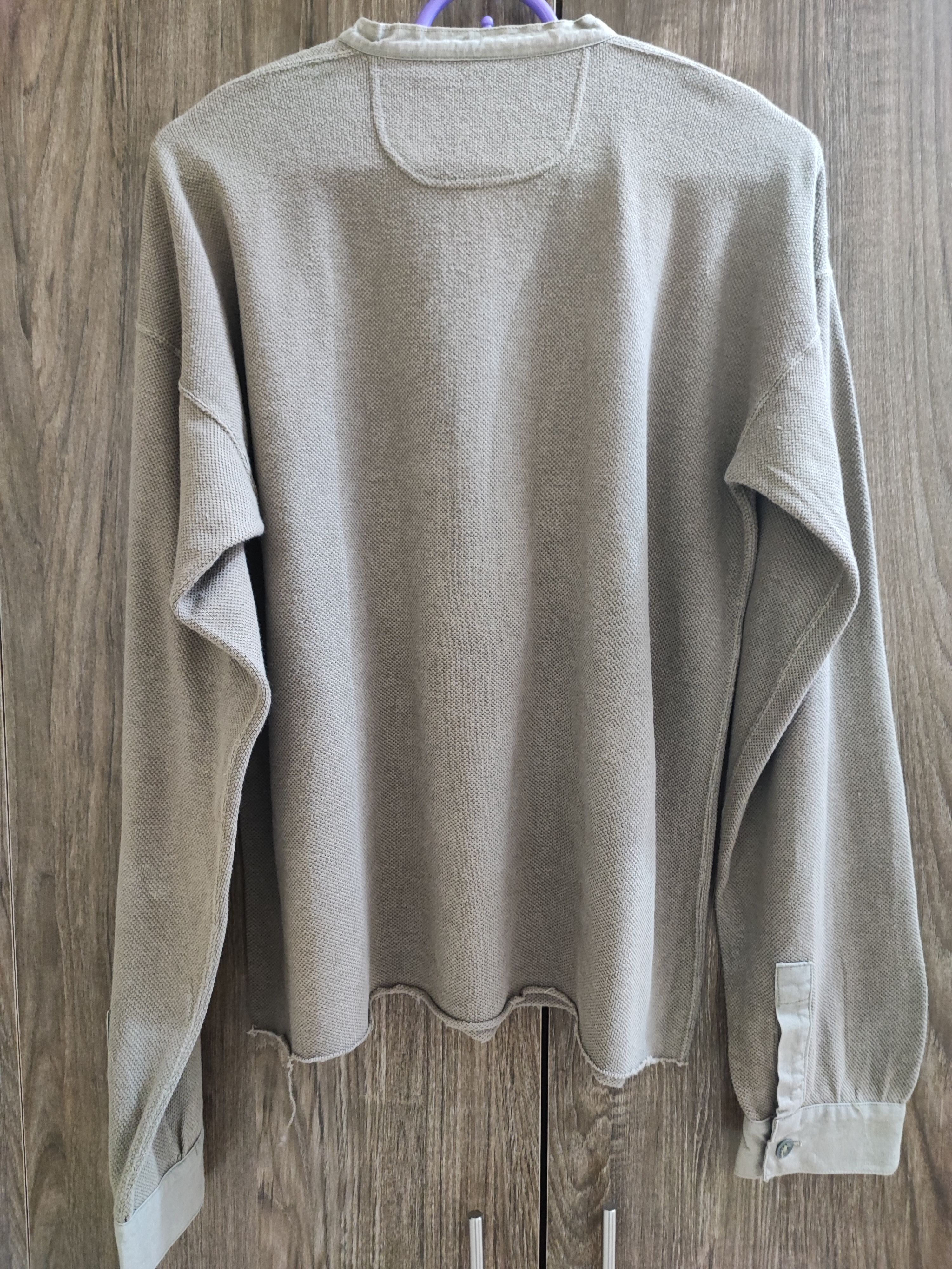 Vintage True Vintage 50's Swedish Military M39 Field Henley Shirt Size US M / EU 48-50 / 2 - 3 Thumbnail