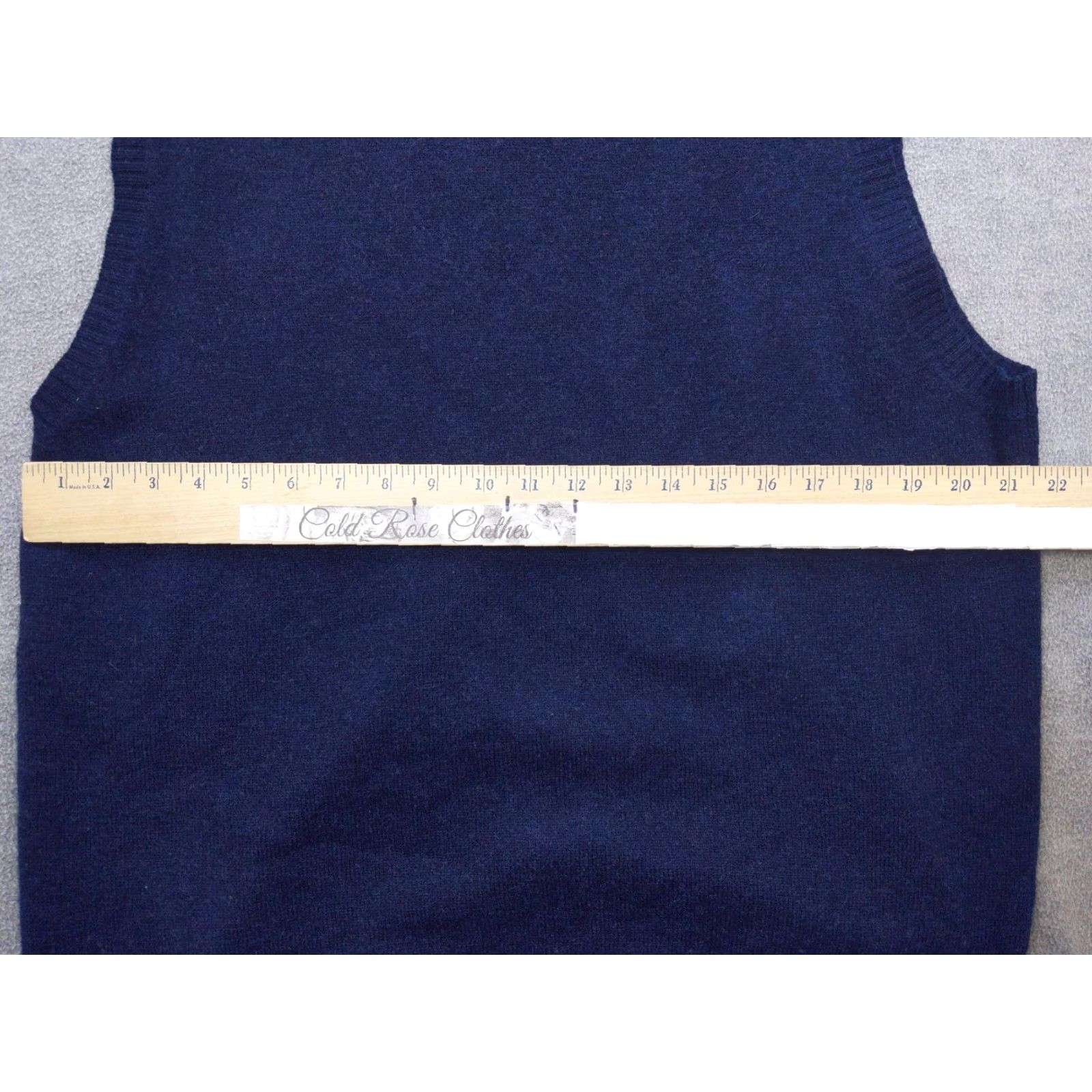 Brooks Brothers VINTAGE Brooks Brothers Sweater Vest Mens XL Blue Scottish Lambswool V-Neck Knit Size US XL / EU 56 / 4 - 6 Thumbnail