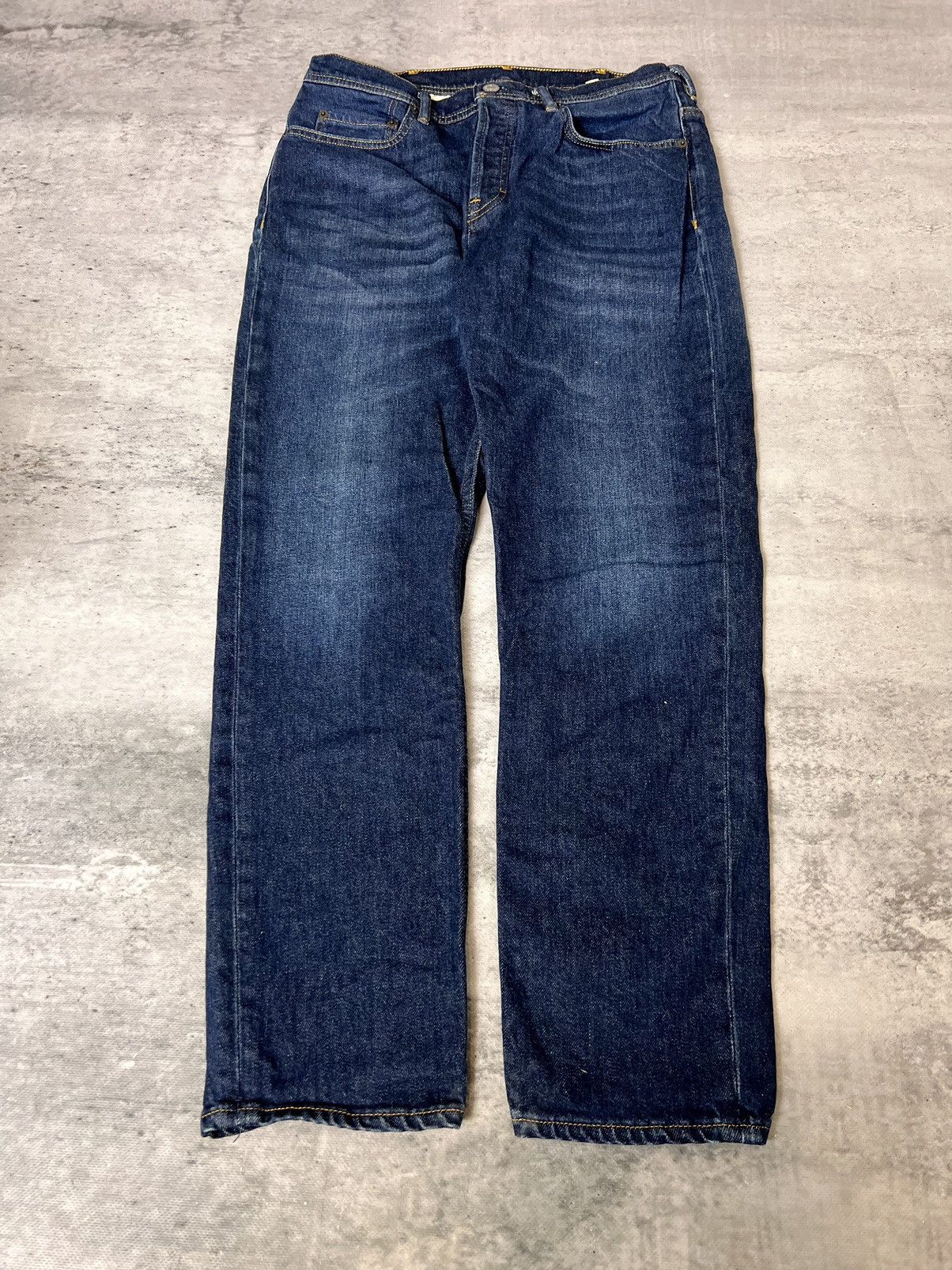 Acne Studios Acne Studios River Dark Blue Denim Jeans Size US 31 - 1 Thumbnail