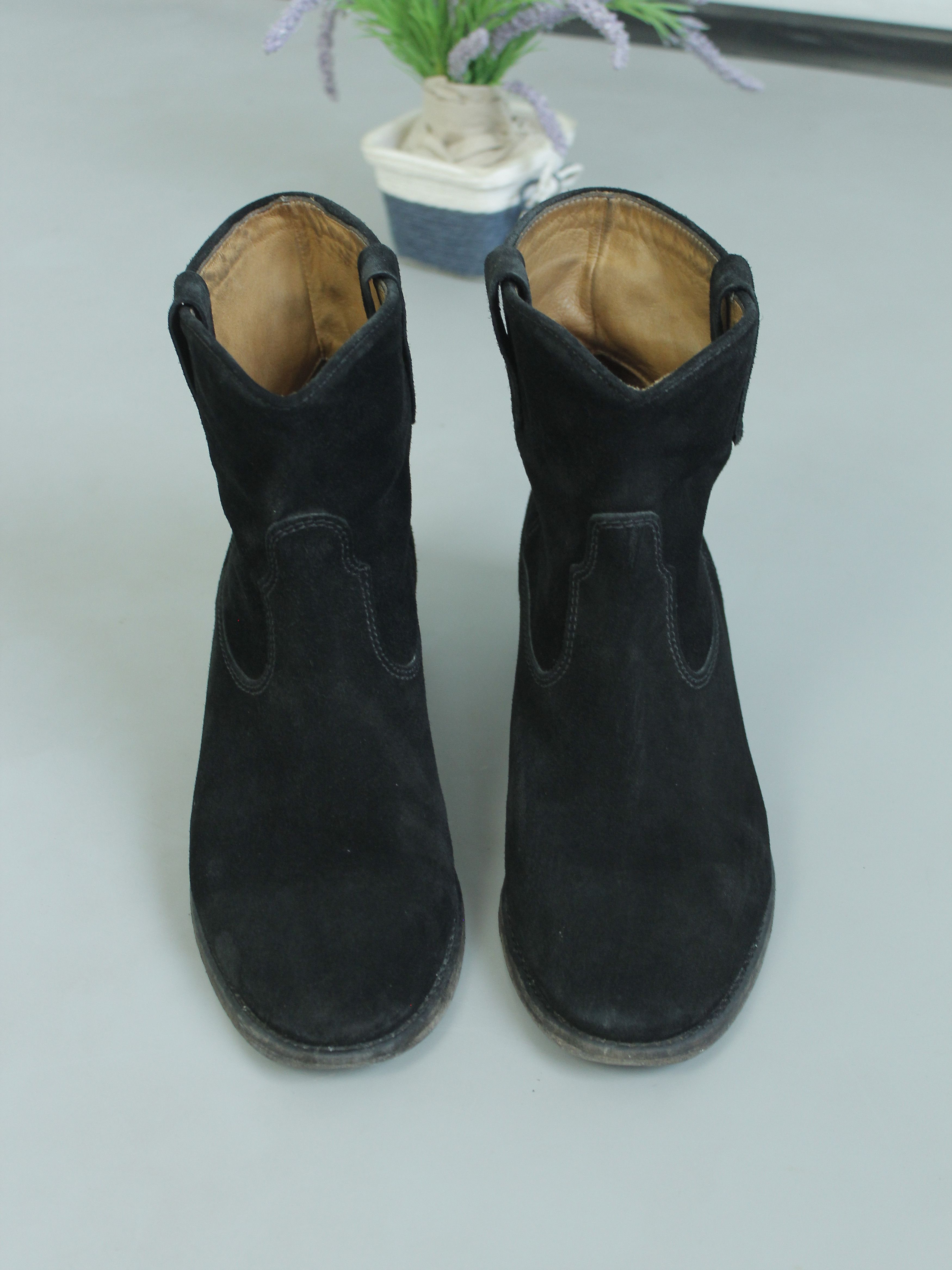 Isabel Marant × Isabel Marant Etoile ISABEL MARANT ETOILE CRISI BOOTS WOMENS 38 BLACK SUEDE Size US 8 / IT 38 - 5 Thumbnail