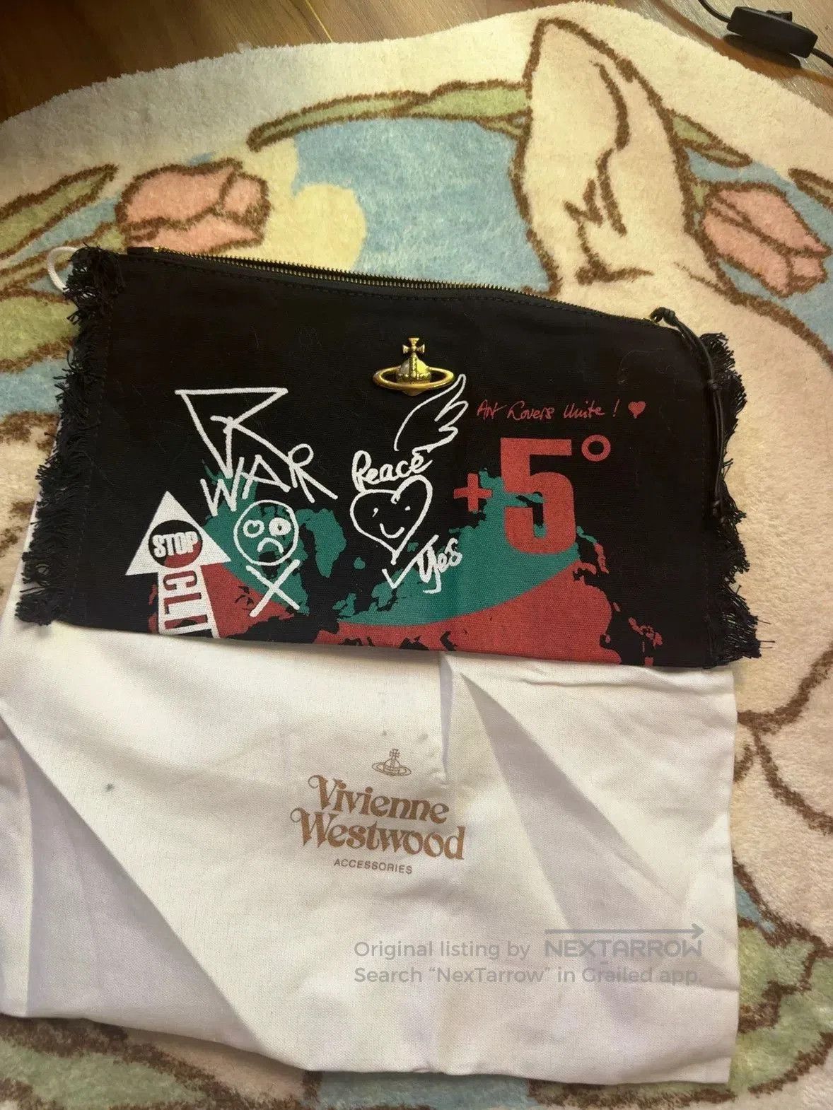 Vivienne Westwood Vivienne Westwood Africa Canvas Clutch. Size ONE SIZE - 1 Thumbnail