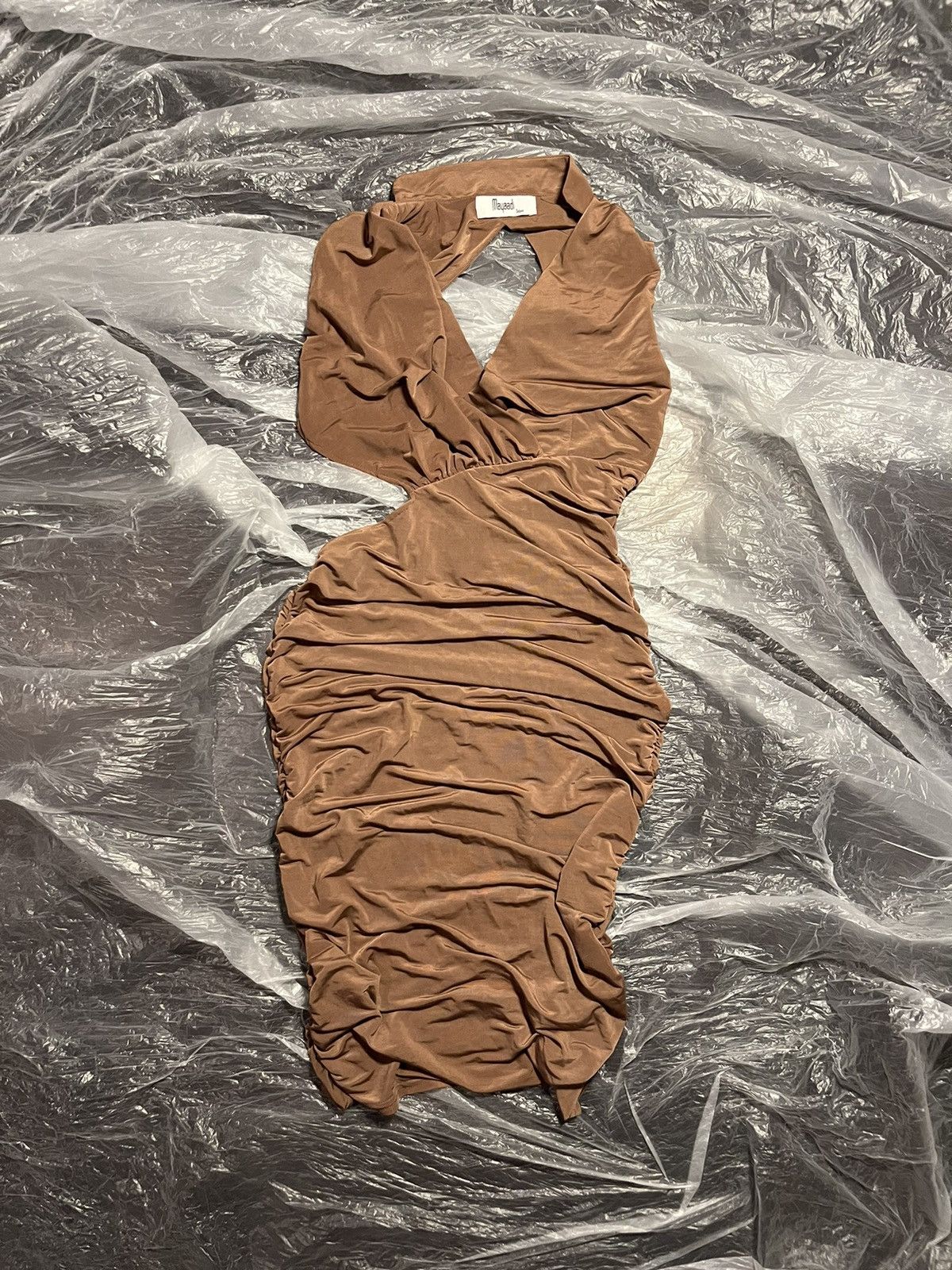Other Brown Knit Cutout Dress (Mid-to-Late 2010s) Size M / US 6-8 / IT 42-44 - 1 Thumbnail