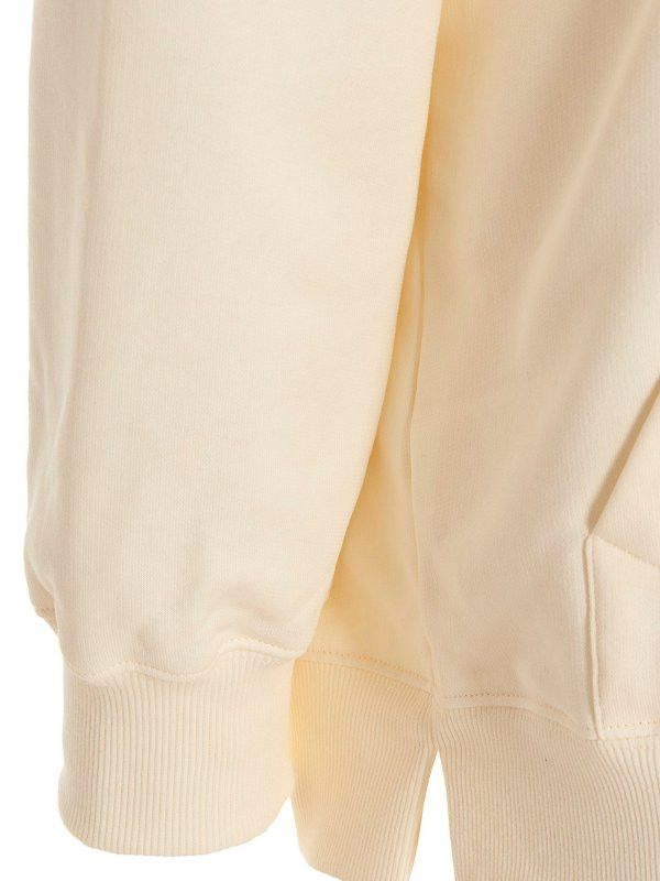 Lanvin o1y0225 Embellished Logo Hoodie in Ivory Size US S / EU 44-46 / 1 - 4 Thumbnail