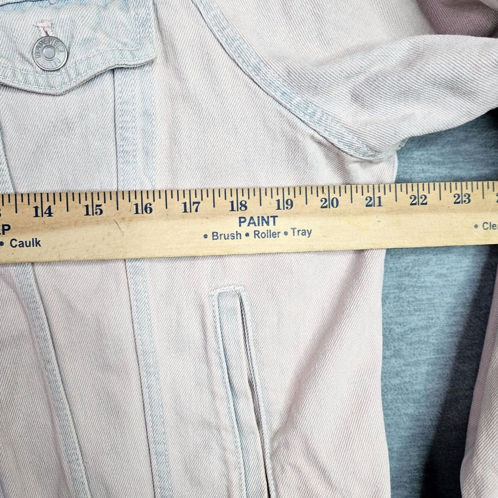 Madewell Madewell Jacket Women’s Regular Size M Denim Trucker Pink Raglan Over-dyed Edition Vintage: No Shirt/Coat? Size M / US 6-8 / IT 42-44 - 4 Thumbnail