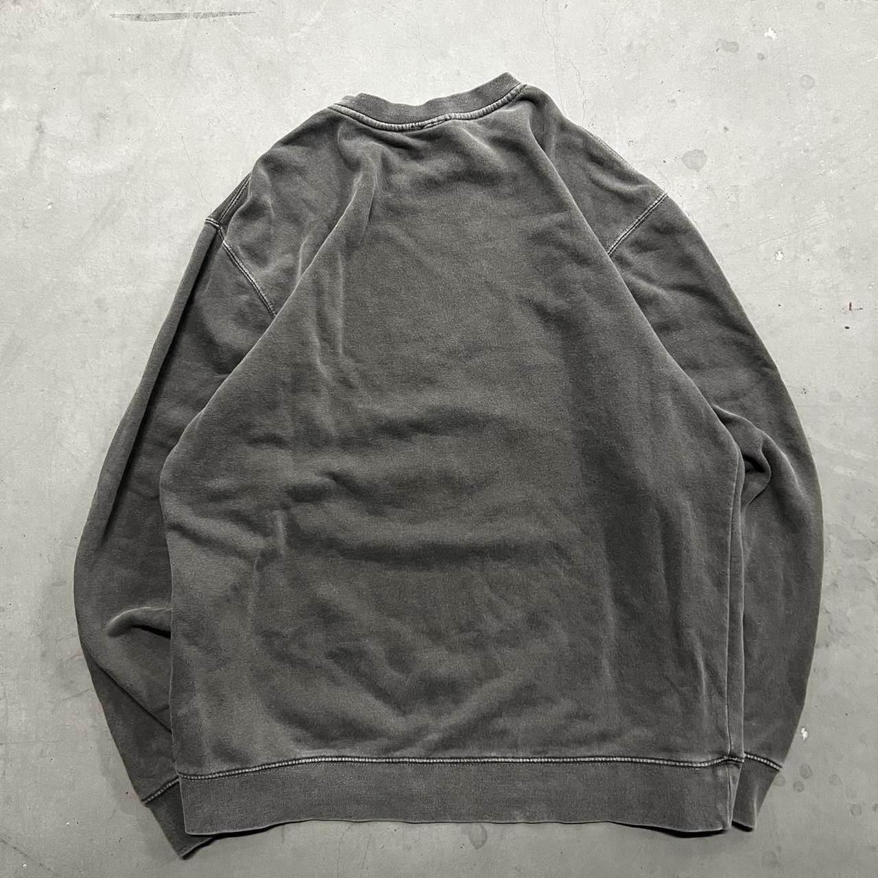 Japanese Brand × Vintage Vintage Y2K Kiss My Ass Christmas Dark Grey Sweatshirt! Size US L / EU 52-54 / 3 - 3 Thumbnail