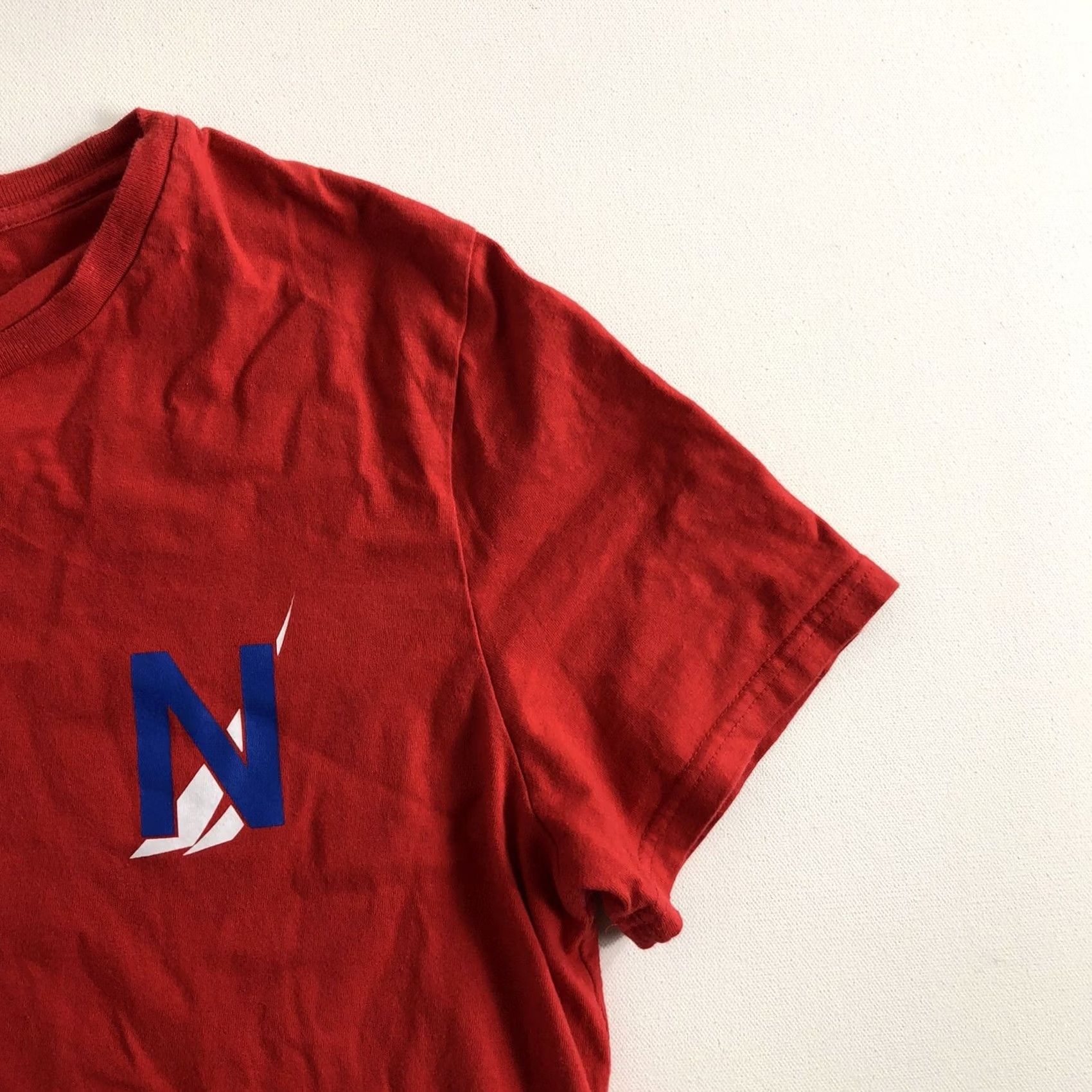 Nautica Nautica Shirt Adult Mens L Red Front Graphic Sailing Beach Ocean T-Shirt Logo Short Sleeve Crew Neck Regular Fit Size US L / EU 52-54 / 3 - 5 Thumbnail