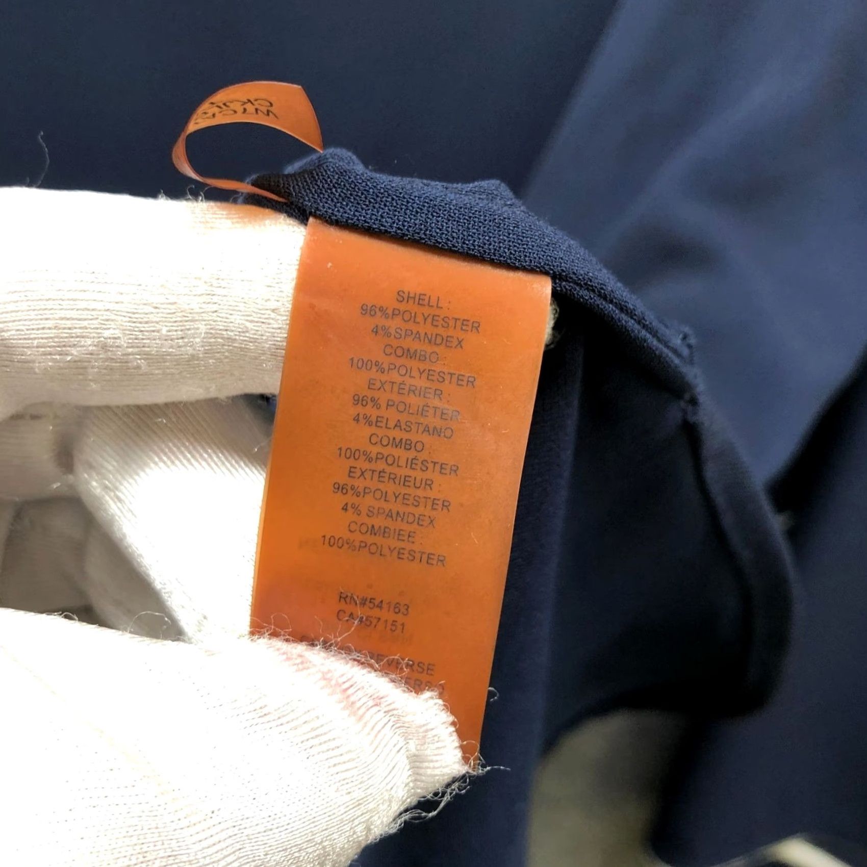 Calvin Klein Calvin Klein Blouse Womens 2X Long Sleeve V-Neck Navy Blue Flare Sleeve Polyester Blend Basic Classic - Mens? Size XXL / US 16-18 / IT 52-54 - 8 Thumbnail