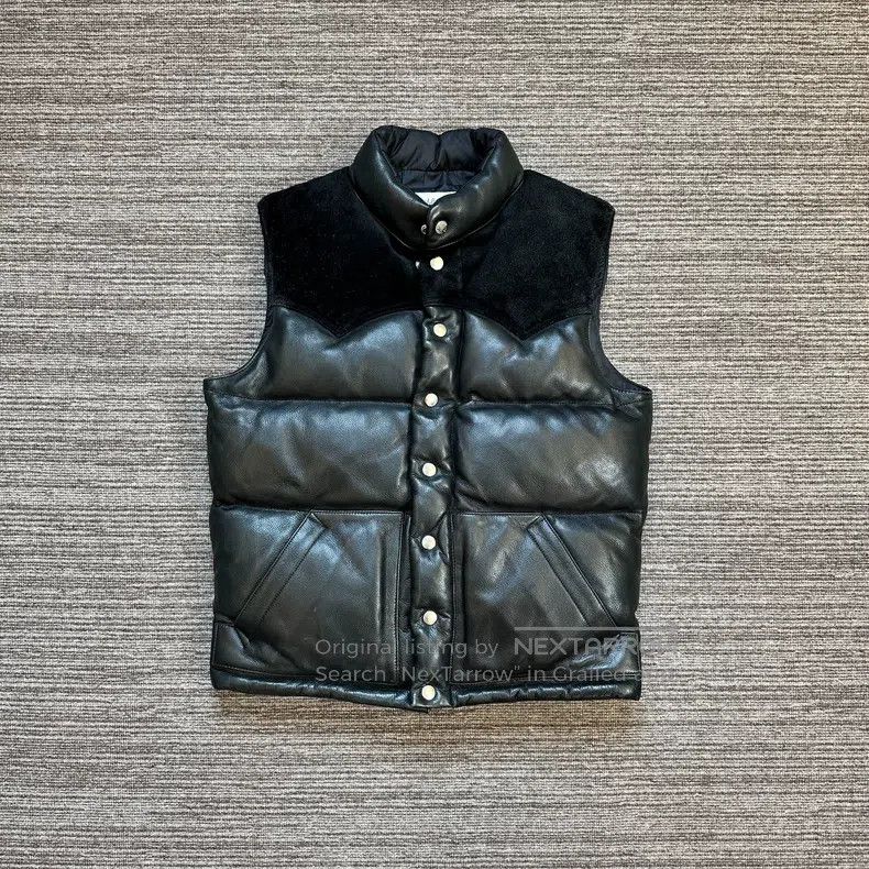 The Real McCoy's The Real McCoys Full deerskin down vest Size US XXS / EU 40 - 1 Thumbnail