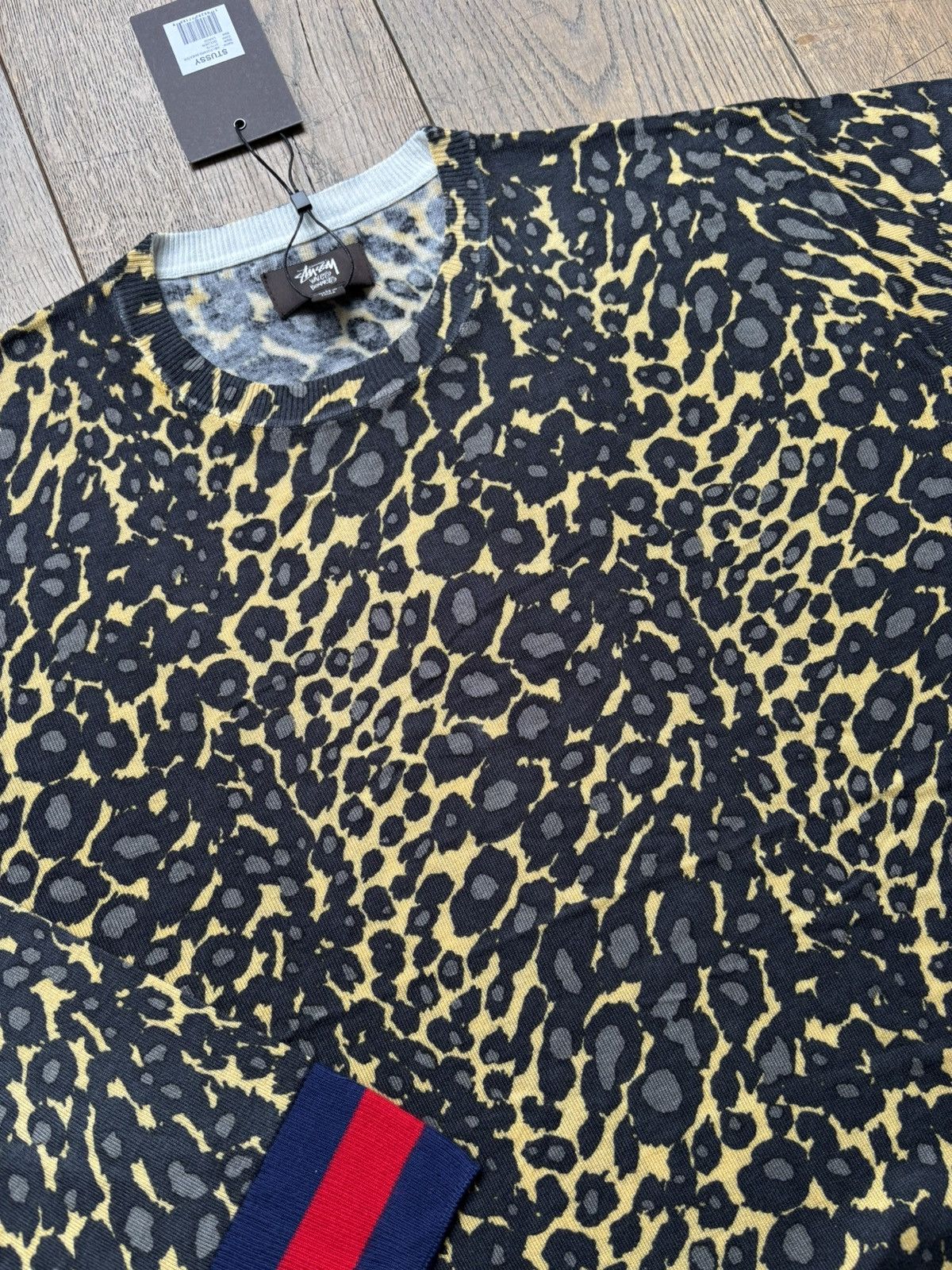 Stussy Stussy Wales Bonner Leopard Cardigan Sweater Large Brand new Size US L / EU 52-54 / 3 - 5 Thumbnail