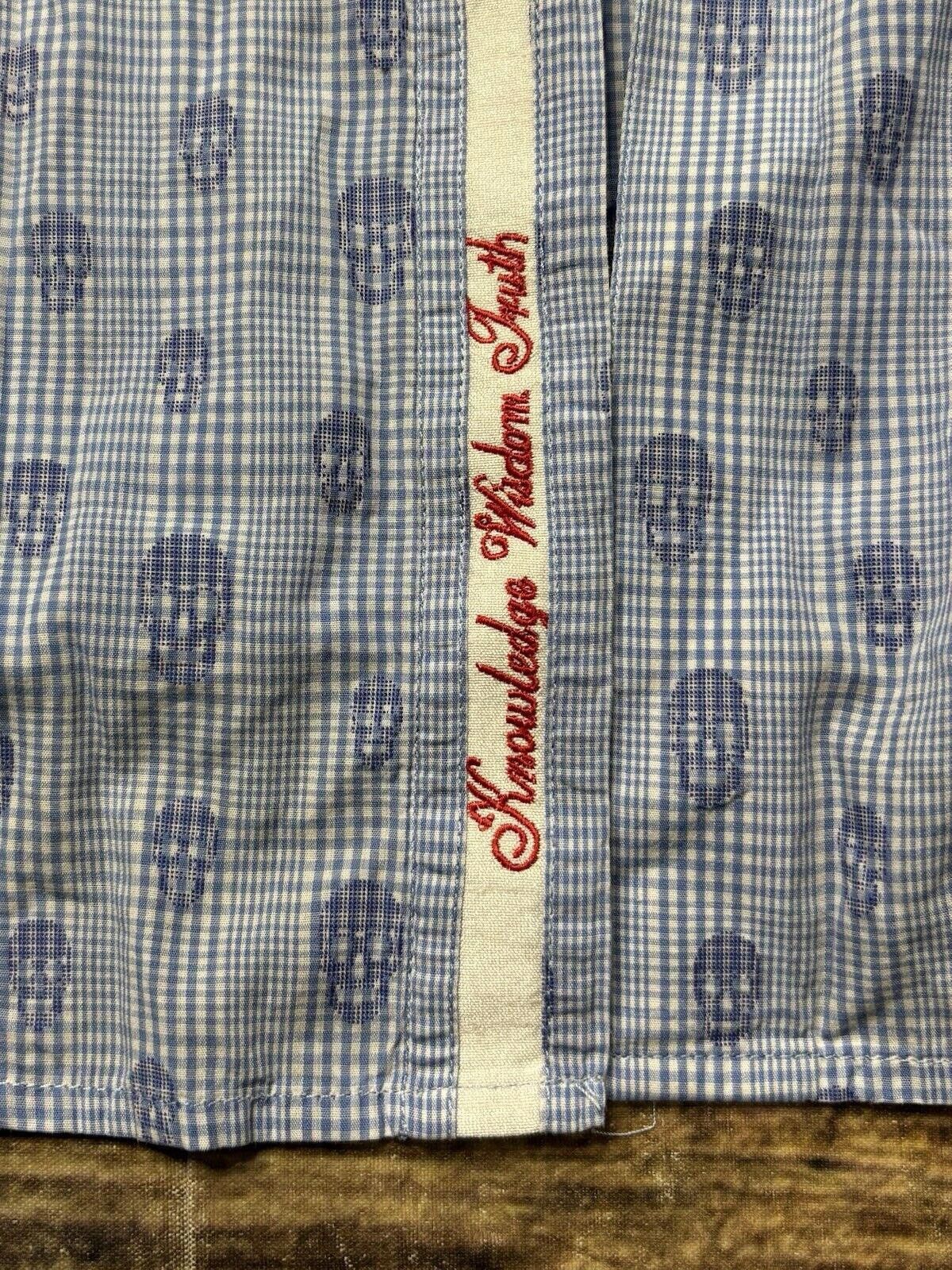 Robert Graham Robert Graham Shirt Men's XL Skull Plaid Floral Flip Cuff Size US XL / EU 56 / 4 - 7 Thumbnail