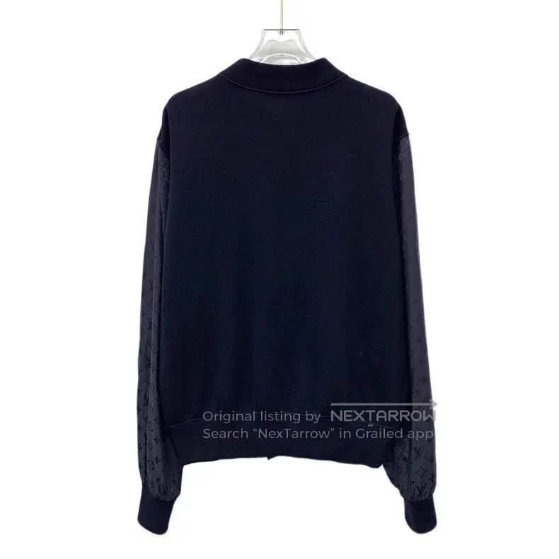 Louis Vuitton Louis Vuitton Dark blue logo presbyopic patchwork wool sta Size US M / EU 48-50 / 2 - 2 Thumbnail
