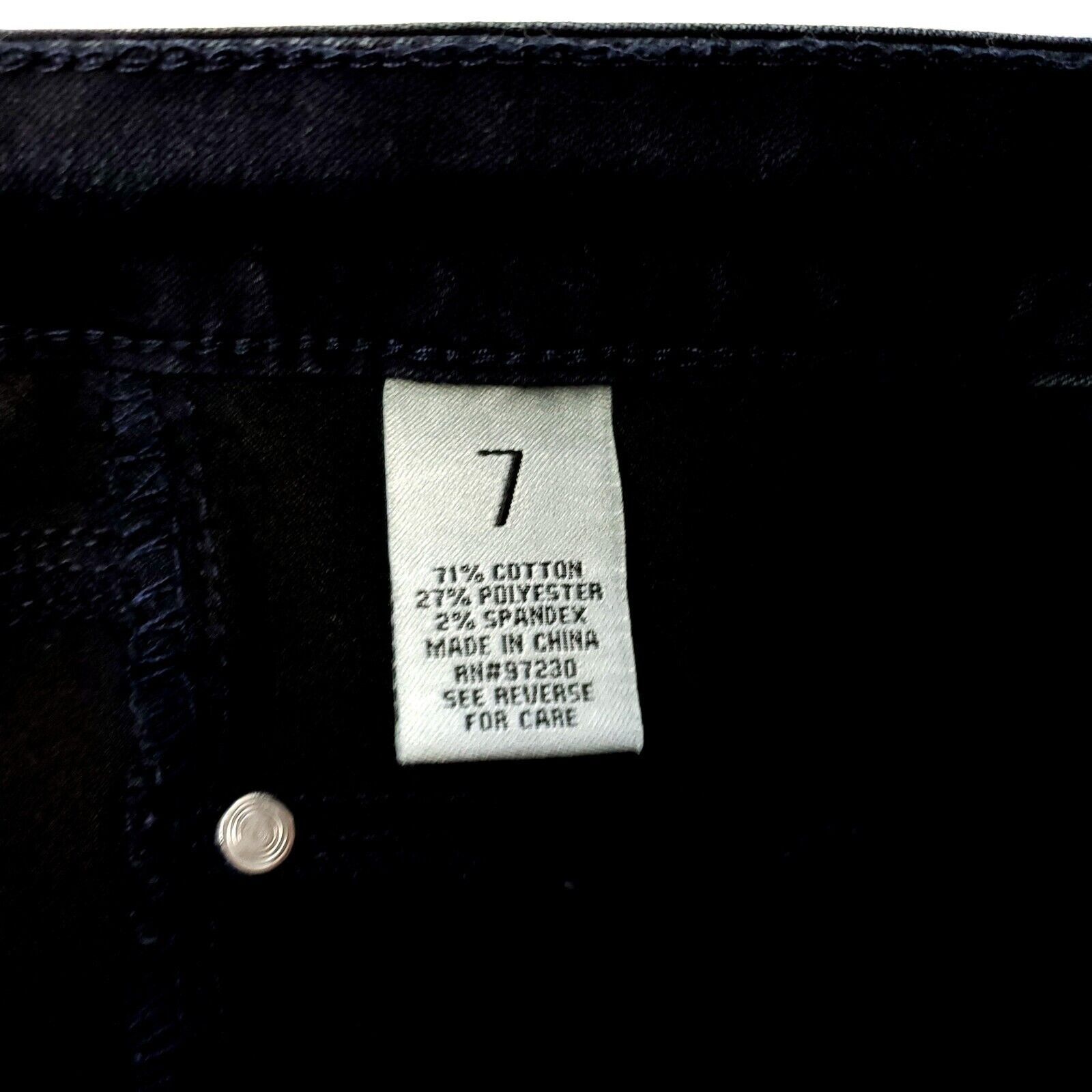Almost Famous Almost Famous Premium Denim Jeans Black Dark Stone Wash Midr Size 27" / US 4 / IT 40 - 4 Thumbnail
