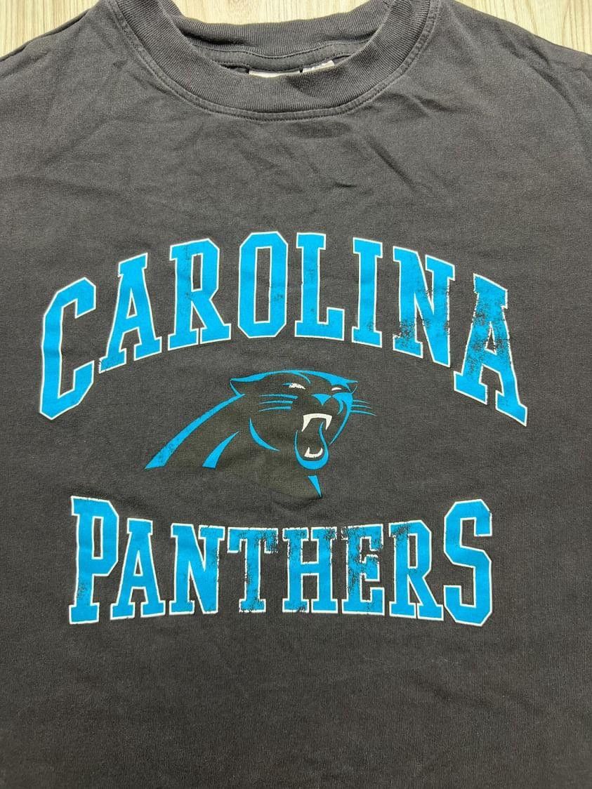 NFL Vintage Y2K Carolina Panthers NFL Black T Shirt Size US M / EU 48-50 / 2 - 7 Thumbnail