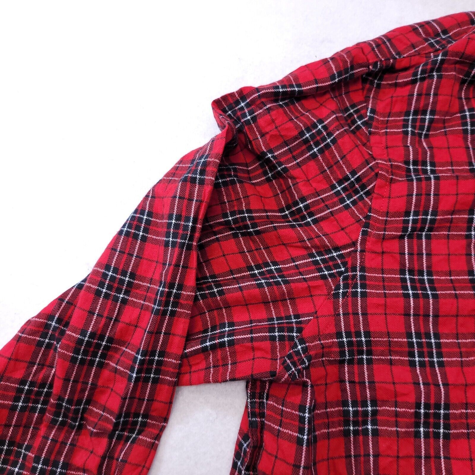 Chaps Chaps Tartan Flannel Shirt Men Size Extra Large XL Red Black Size US XL / EU 56 / 4 - 4 Thumbnail